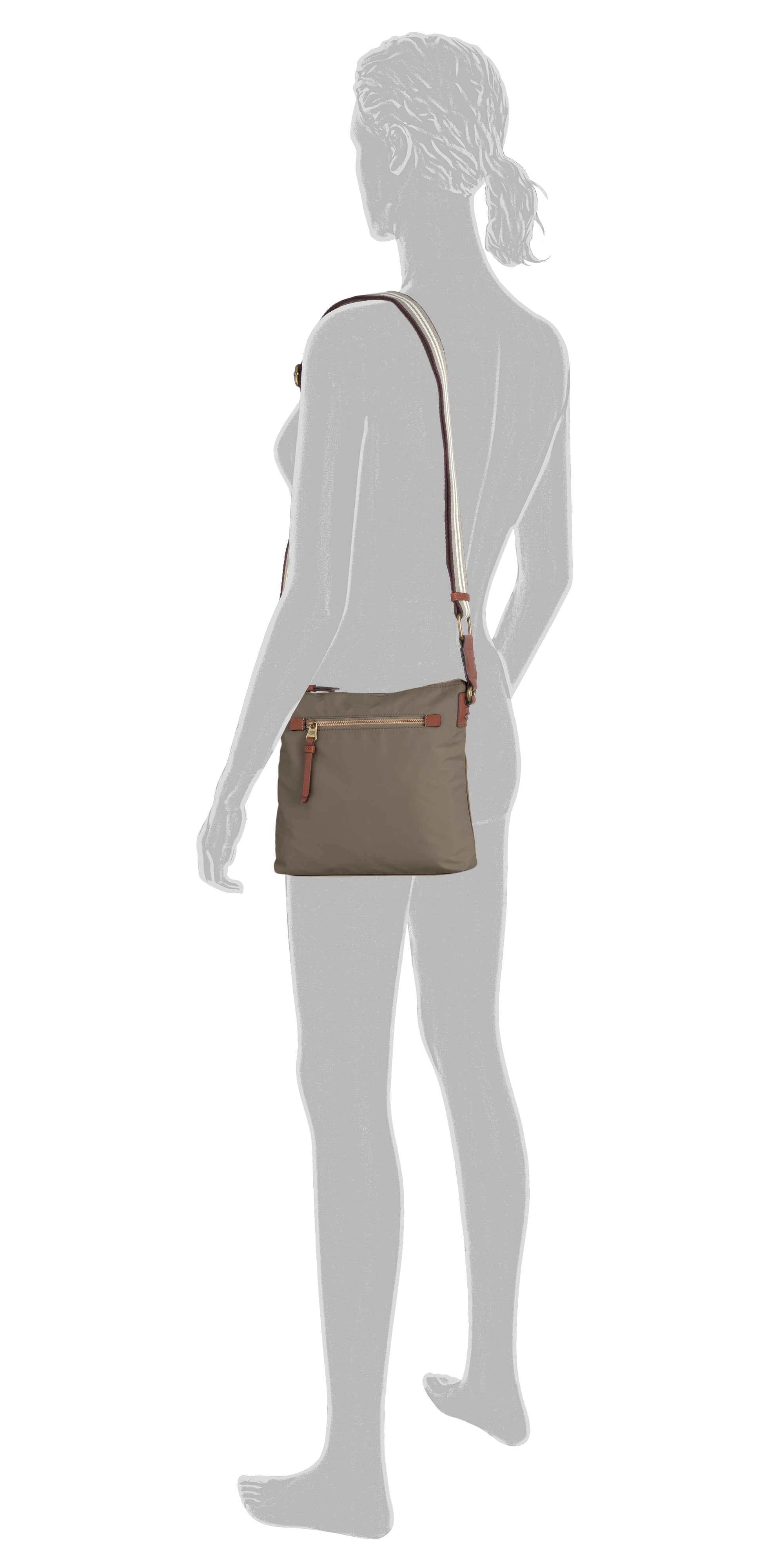 camel active Bari Umhängetasche L, Khaki – Ansicht 5