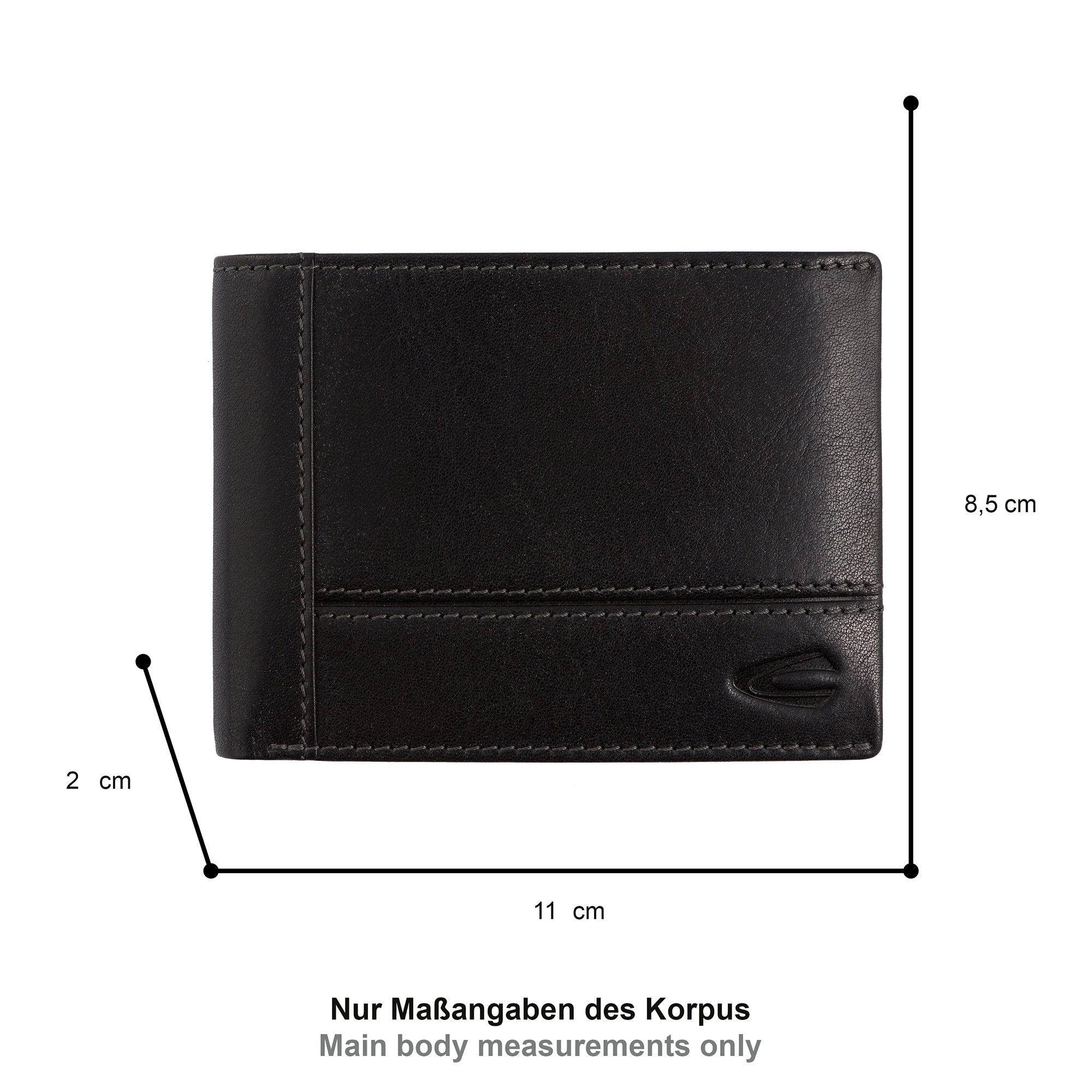 camel active Tokyo Geldbörse Jeansformat, Schwarz – Ansicht 1