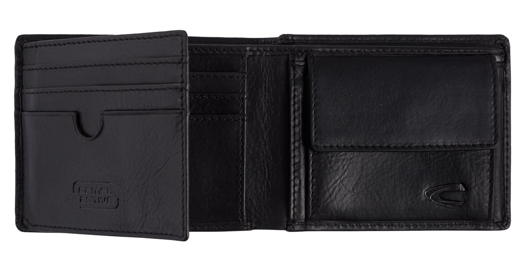 camel active Japan Geldbörse Jeansformat, Schwarz – Ansicht 3