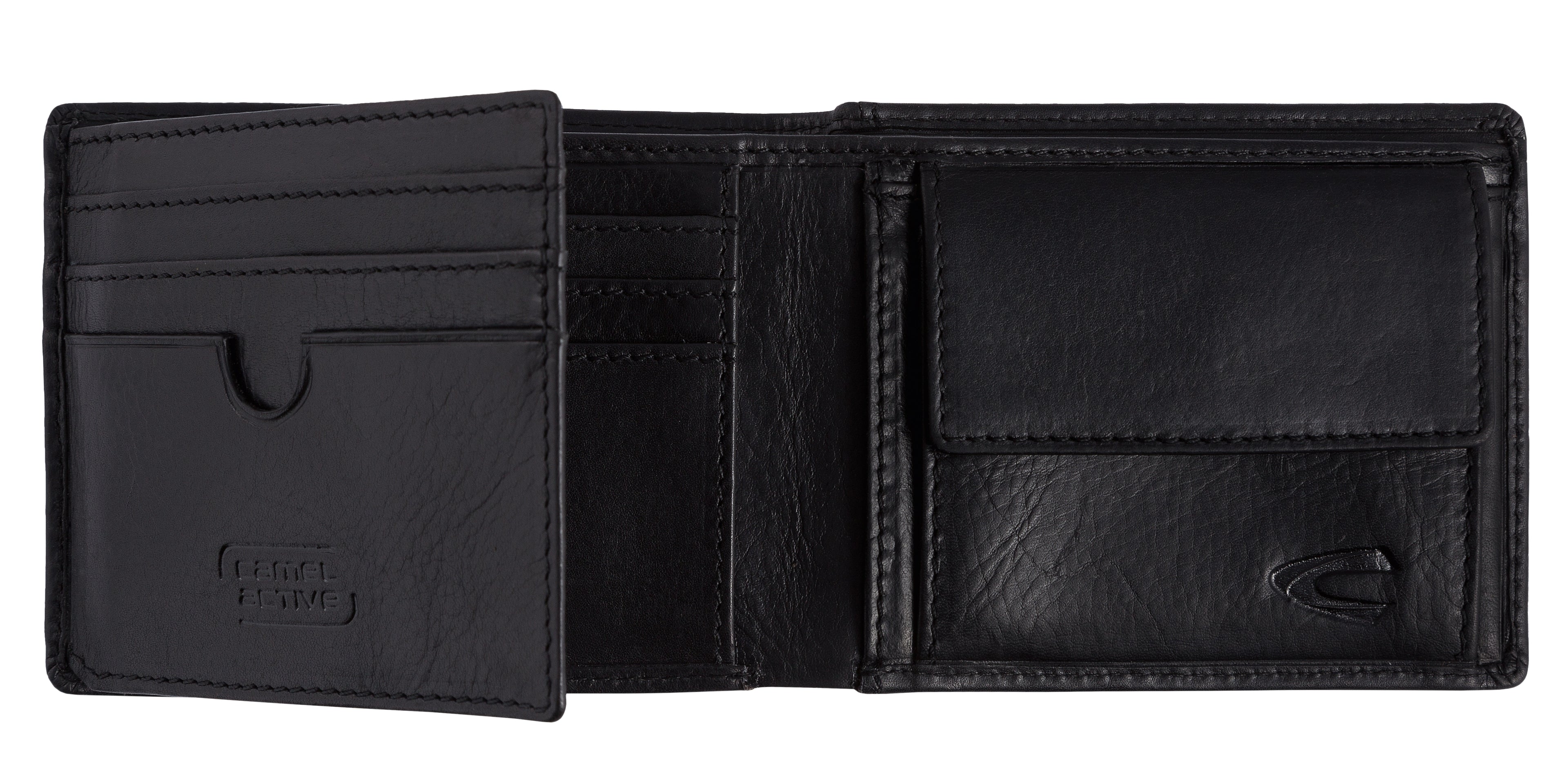 camel active Japan Geldbörse Jeansformat, Schwarz – Ansicht 3