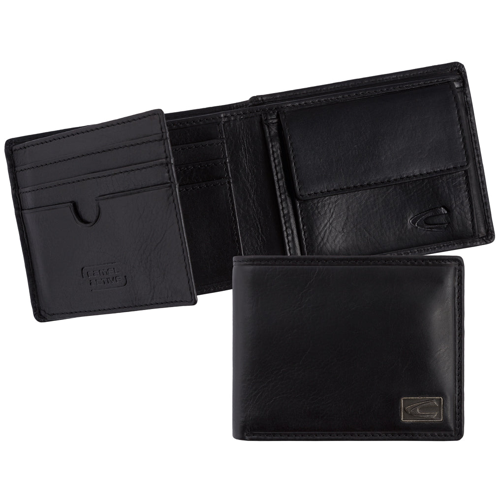 camel active Japan Geldbörse Jeansformat, Schwarz – Ansicht 4