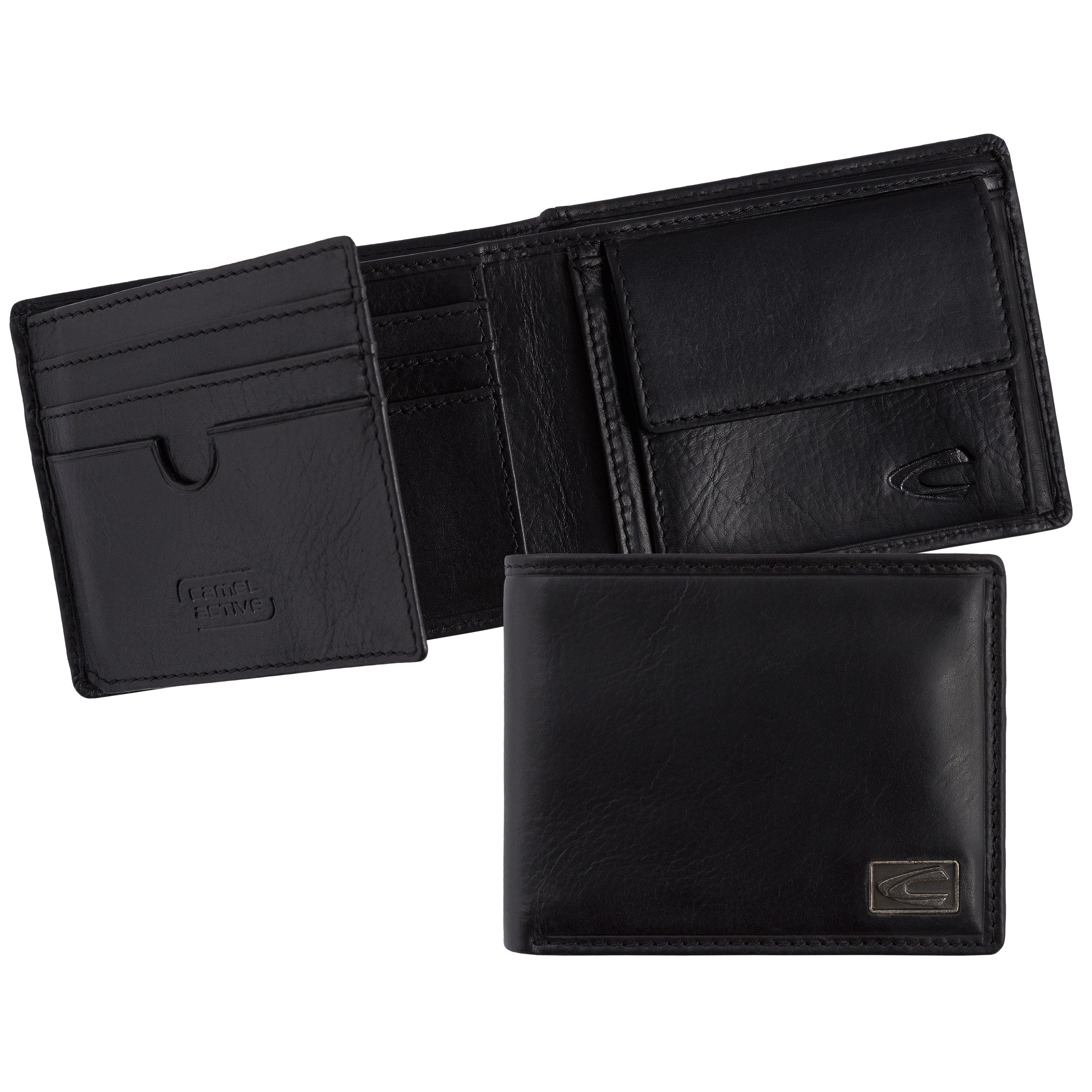 camel active Japan Geldbörse Jeansformat, Schwarz – Ansicht 4