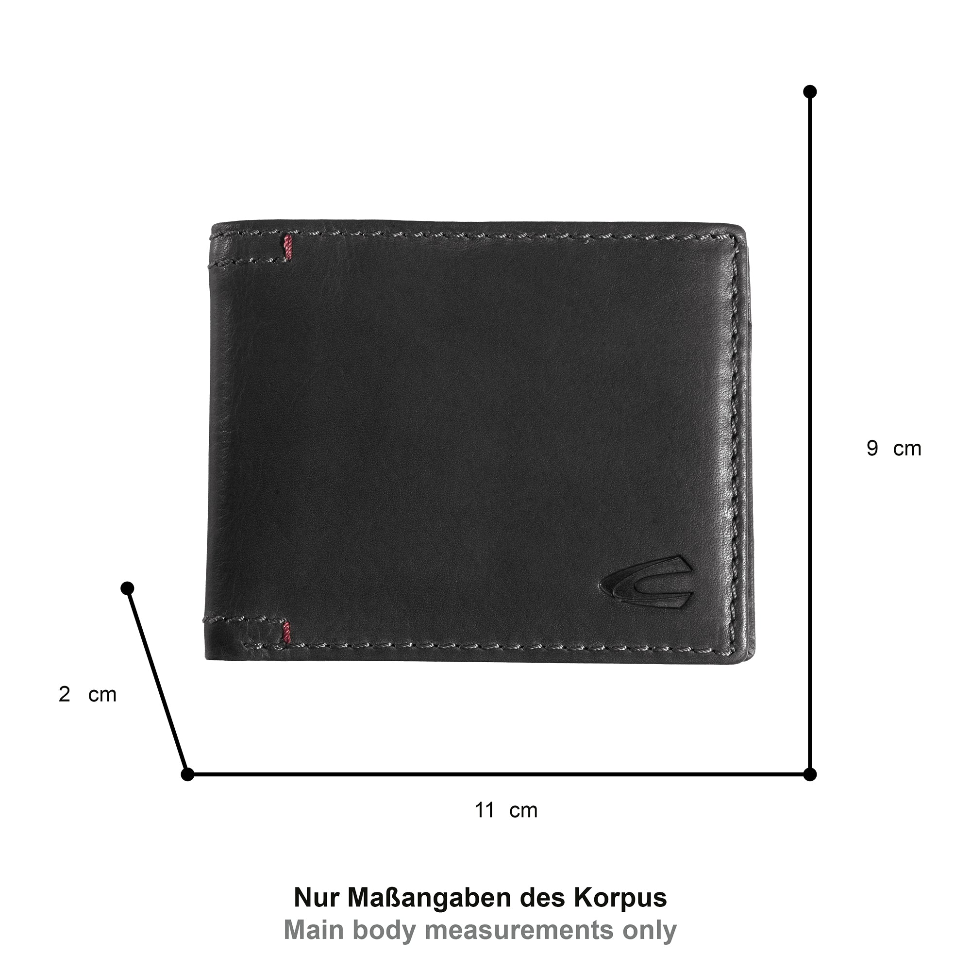 camel active Salamanca Geldbörse Jeansformat, Schwarz – Ansicht 1