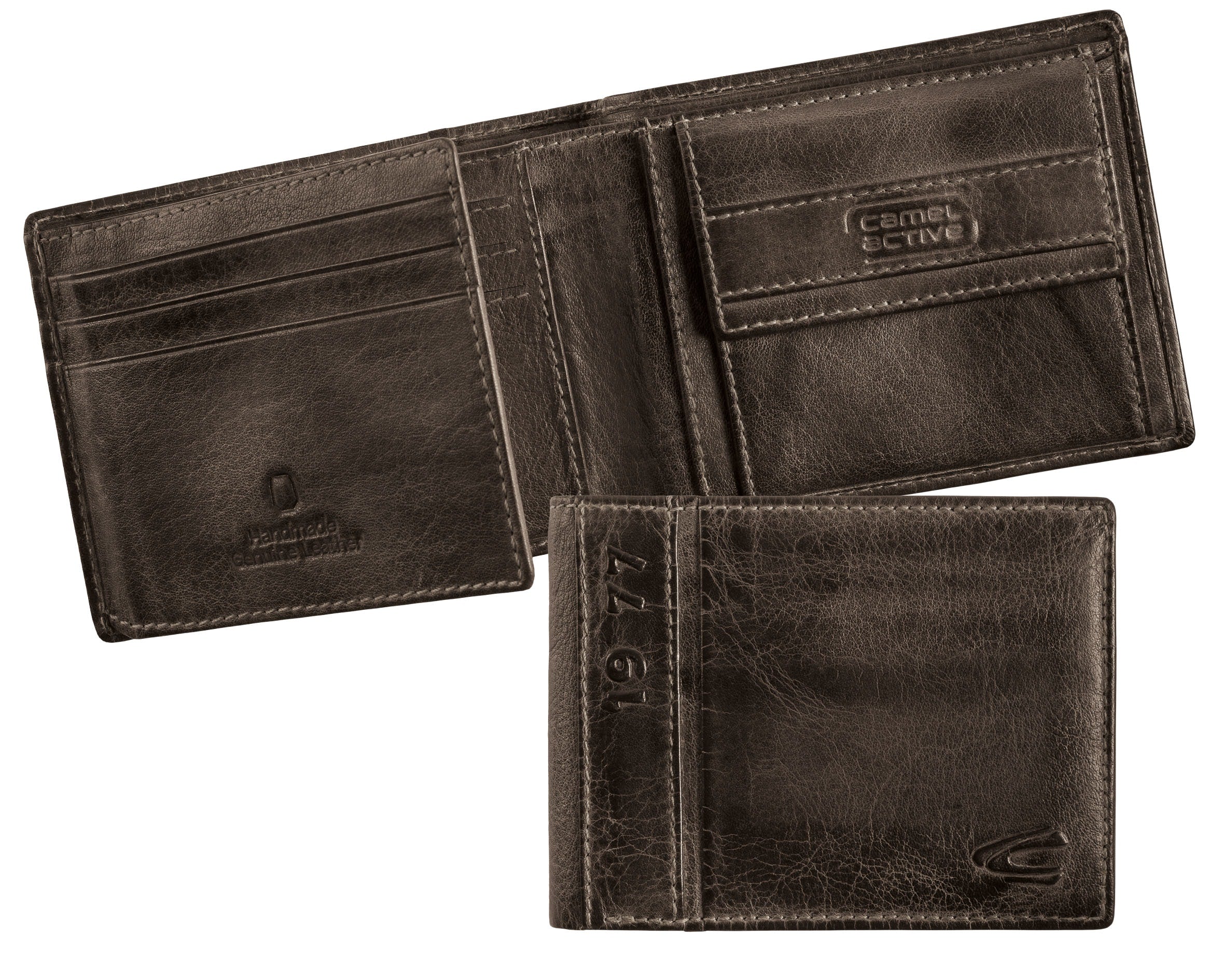 camel active Melbourne Geldbörse Jeansformat, Schwarz – Ansicht 4