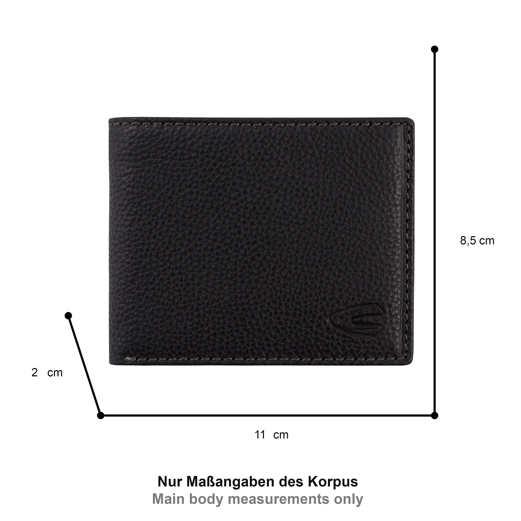 camel active Macau Geldbörse Jeansformat, Schwarz – Ansicht 1
