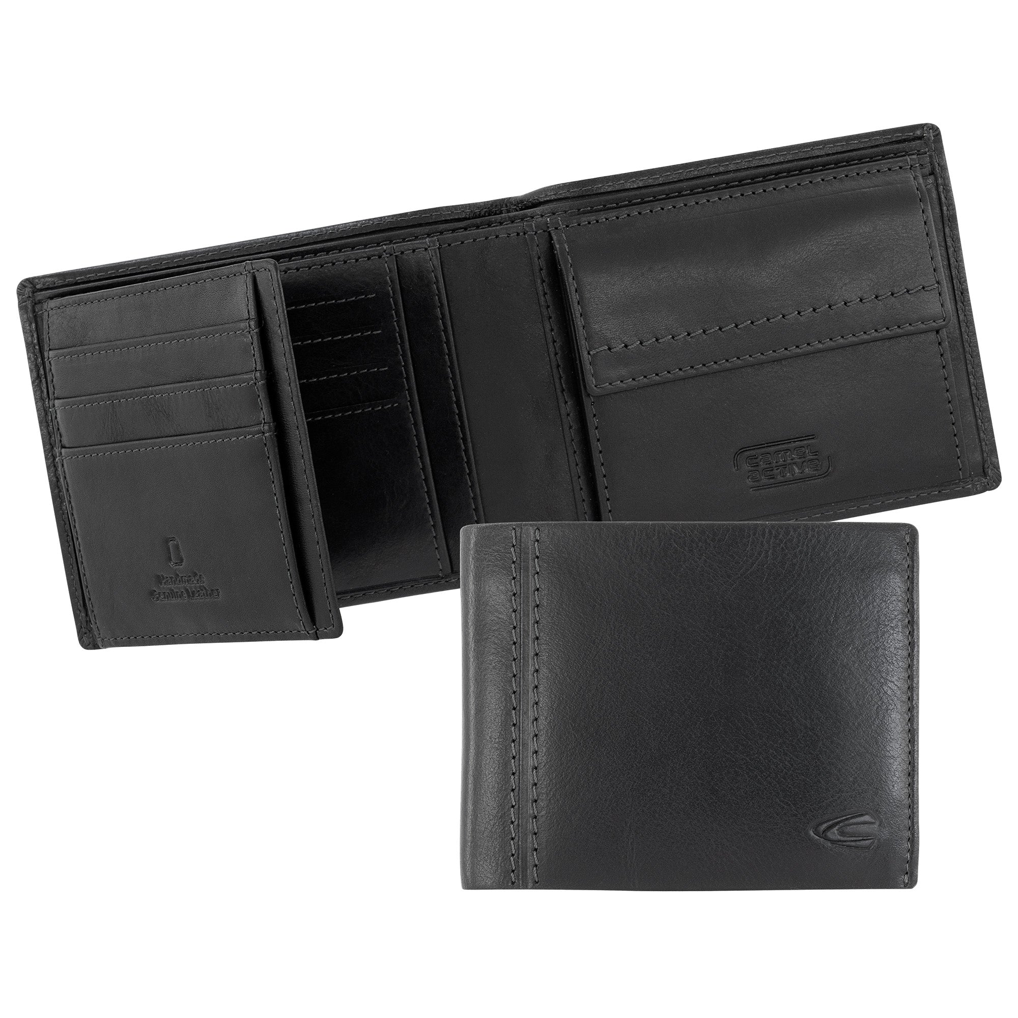 camel active Bilbao Geldbörse Querformat, Schwarz – Ansicht 4