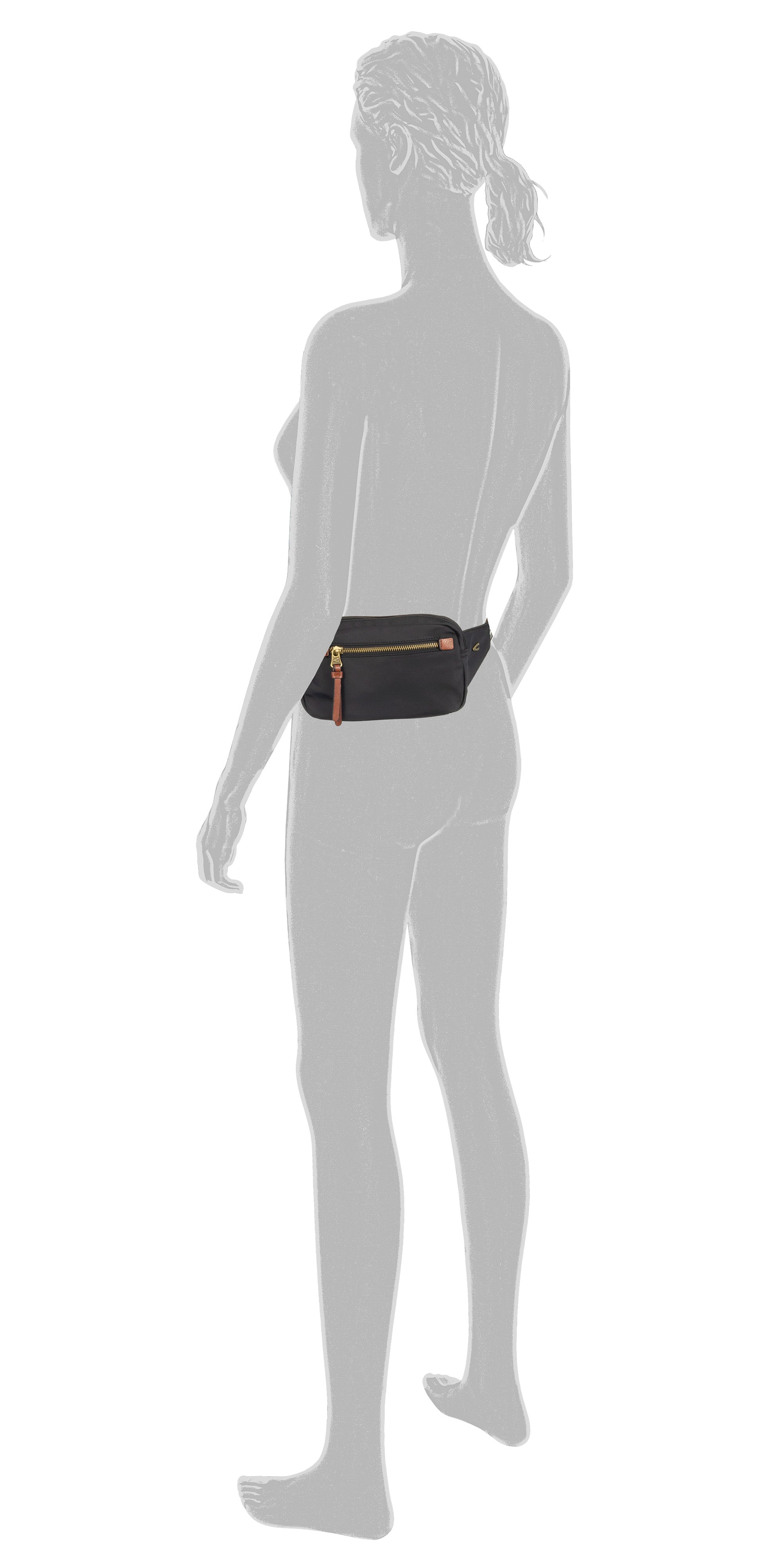 camel active Bari Gürteltasche, Schwarz – Ansicht 5
