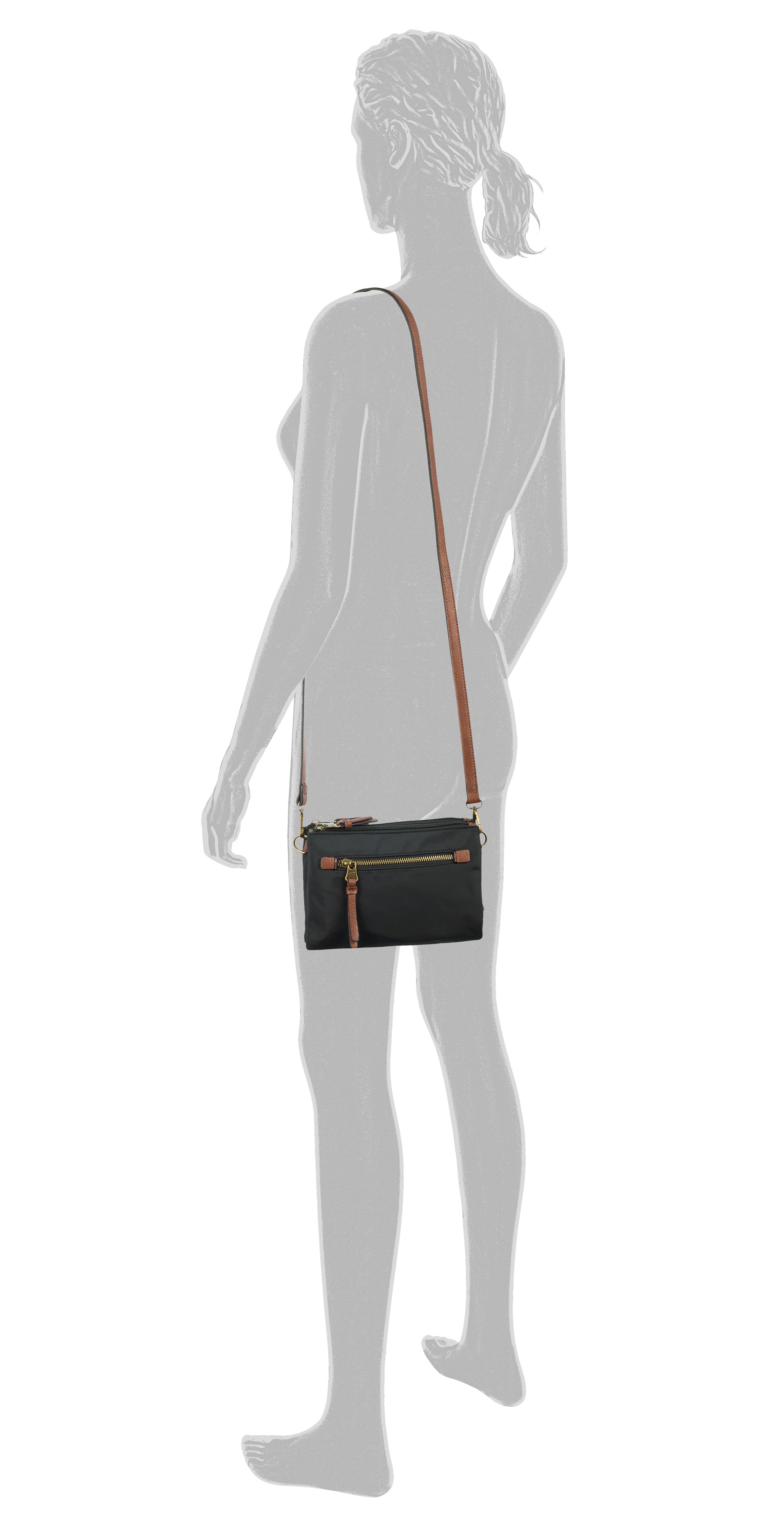 camel active Bari Umhängetasche S, Schwarz – Ansicht 5