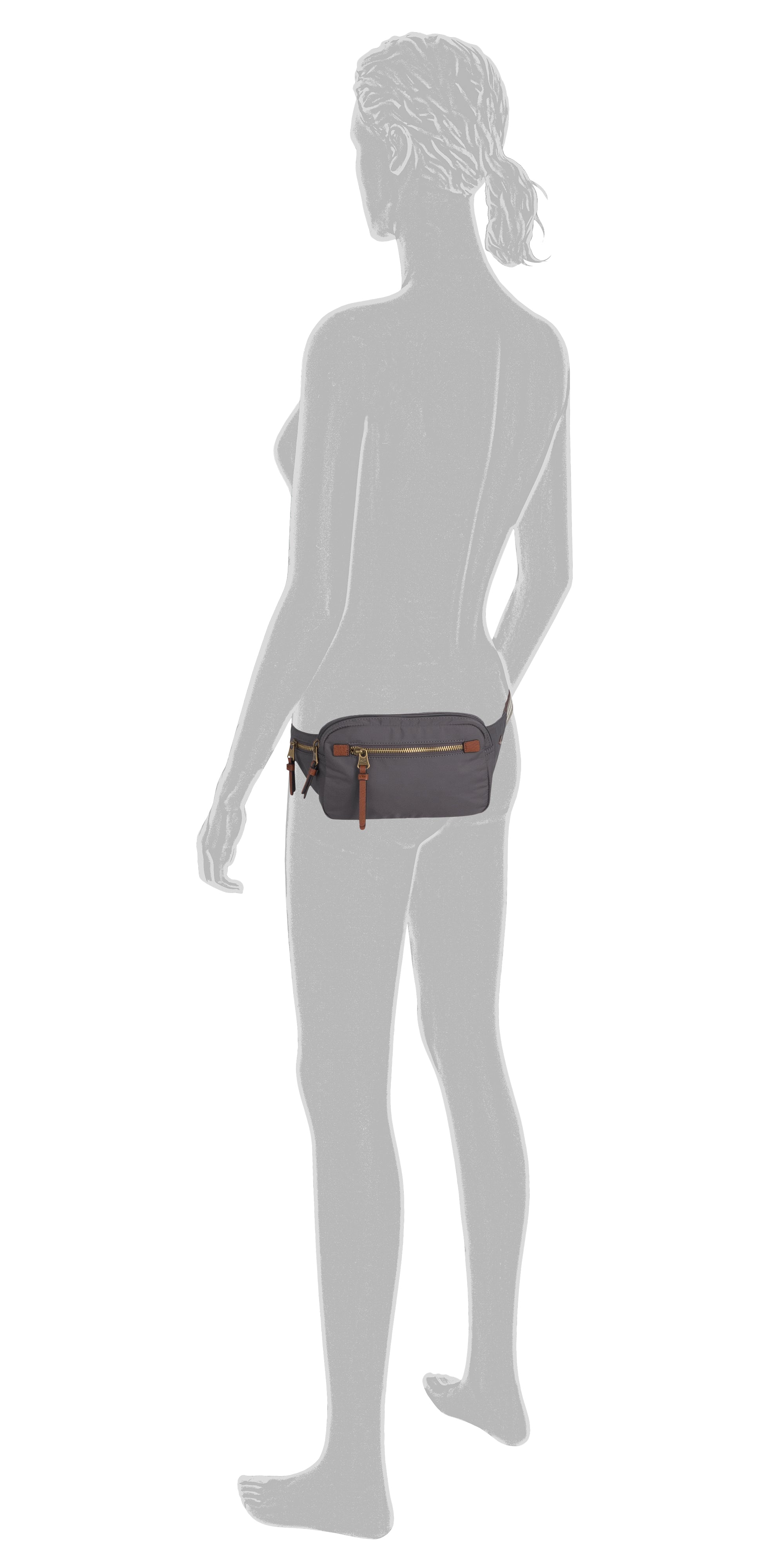camel active Bari Gürteltasche, Dunkelgrau – Ansicht 5