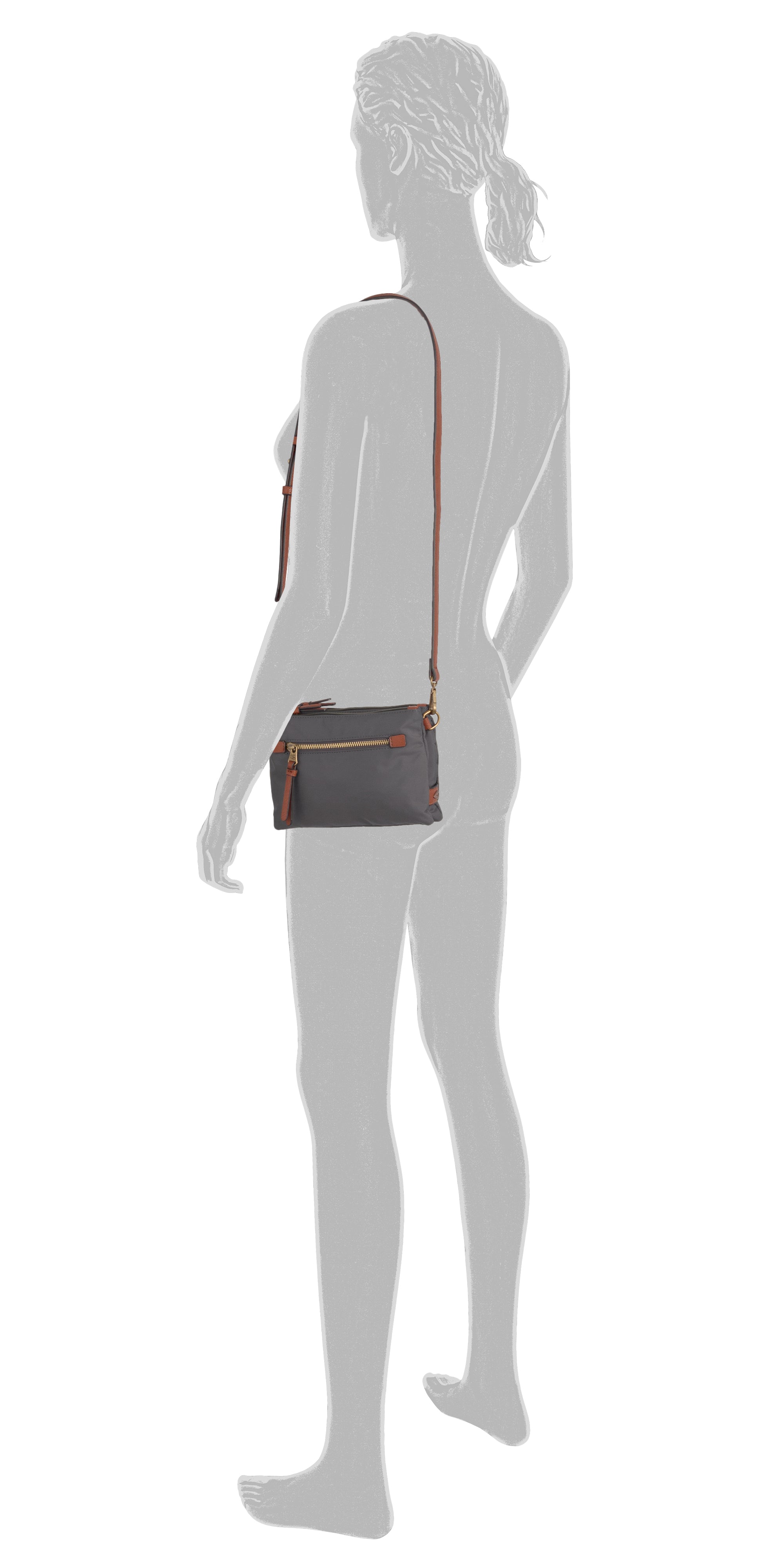 camel active Bari Umhängetasche S, Dunkelgrau – Ansicht 5