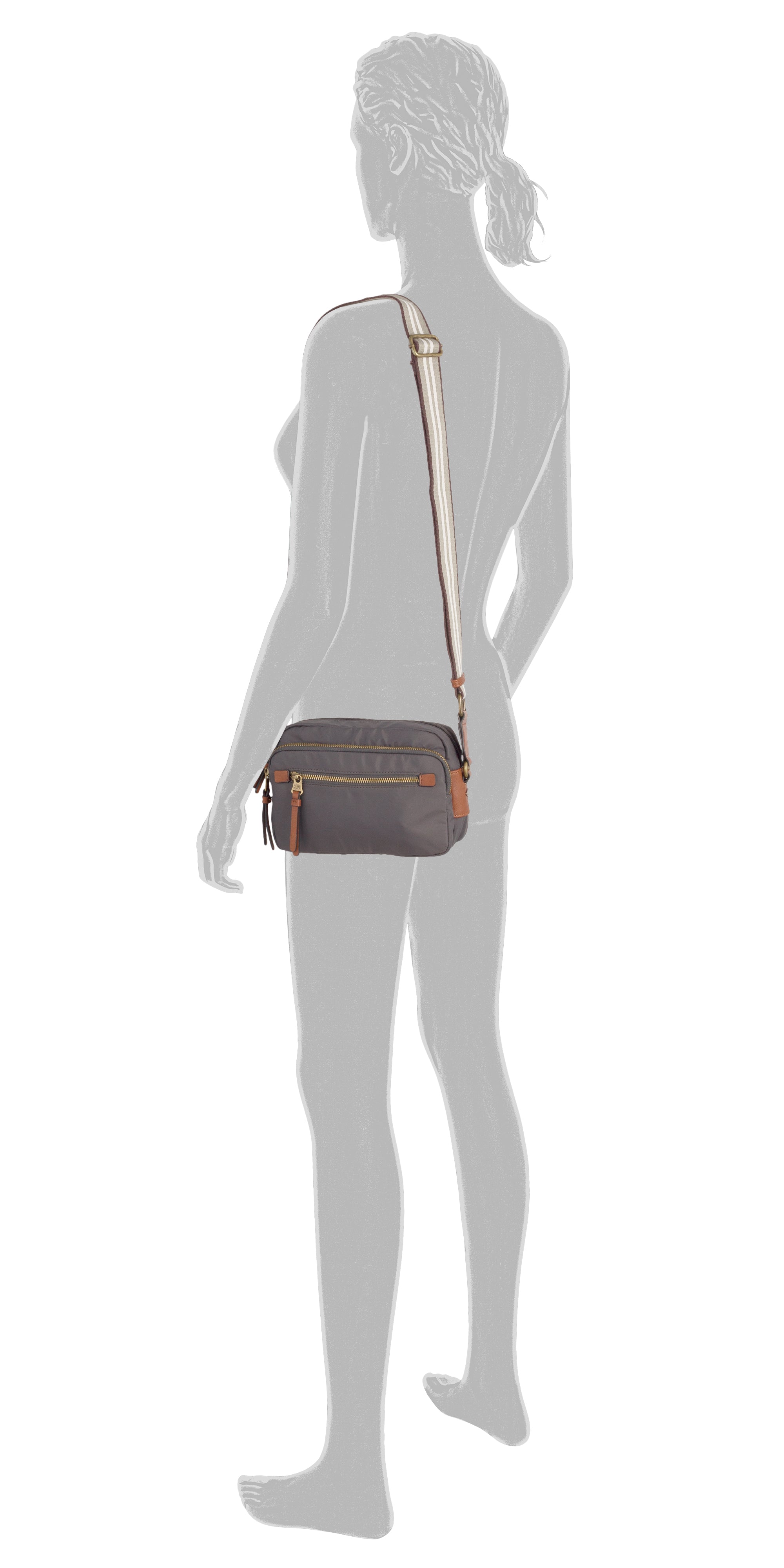 camel active Bari Umhängetasche M, Dunkelgrau – Ansicht 5