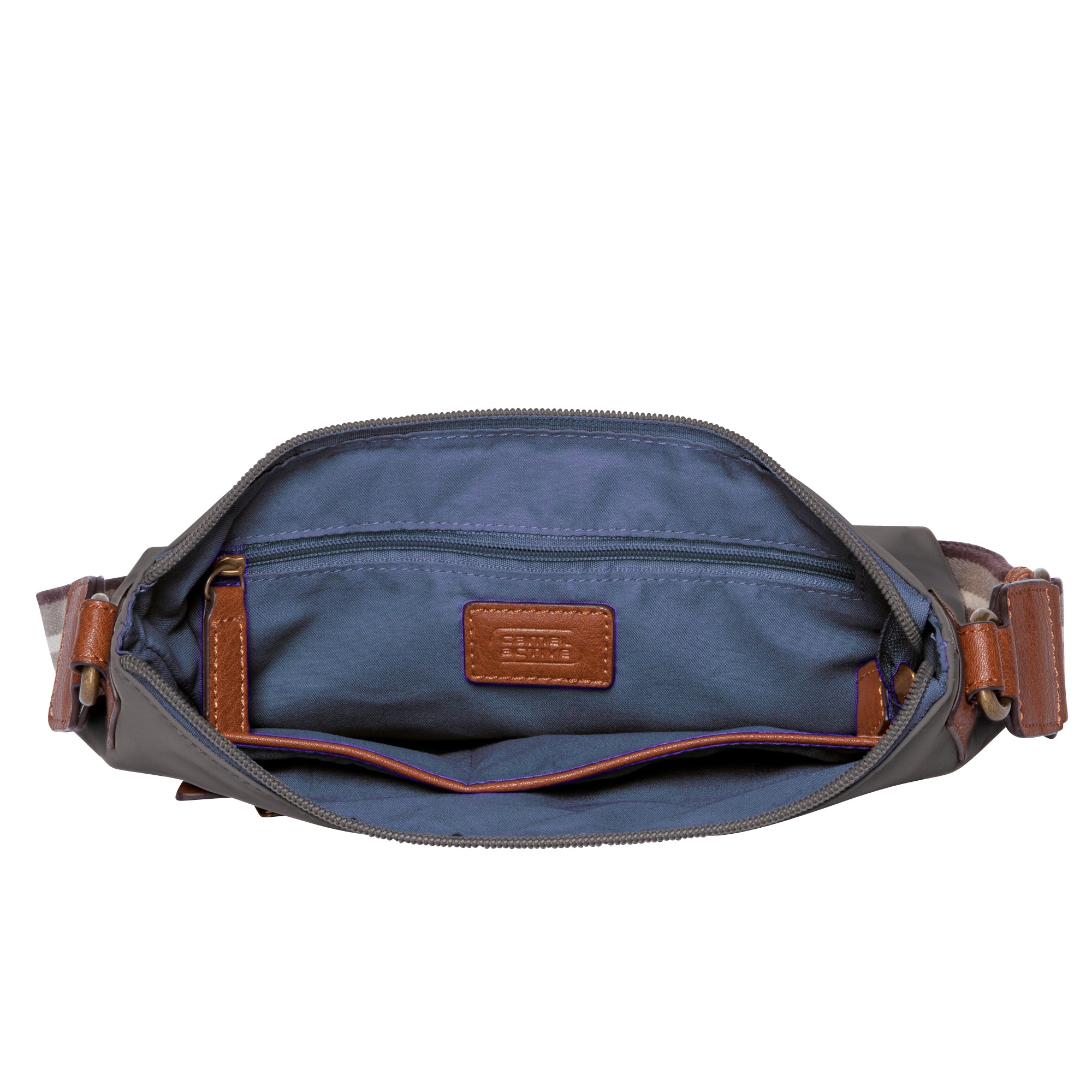 camel active Bari Umhängetasche L, Dunkelgrau – Ansicht 4
