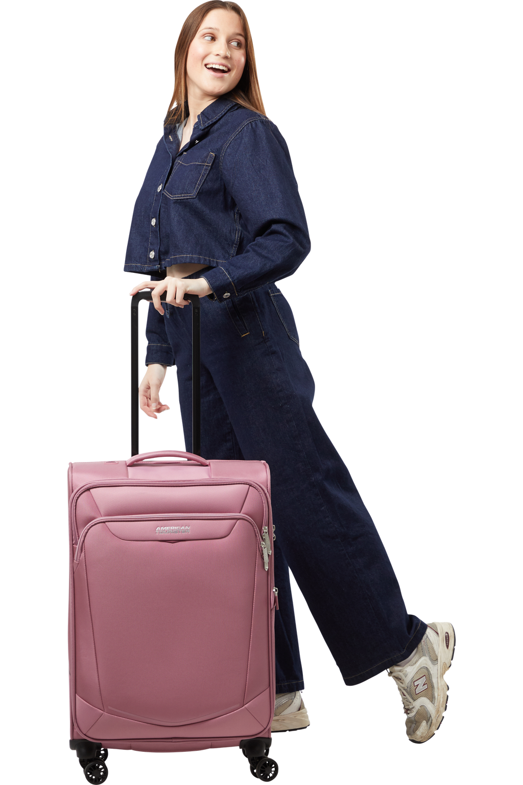 American Tourister SUMMERRIDE Trolley M, Lilas Pink – Produktansicht 5