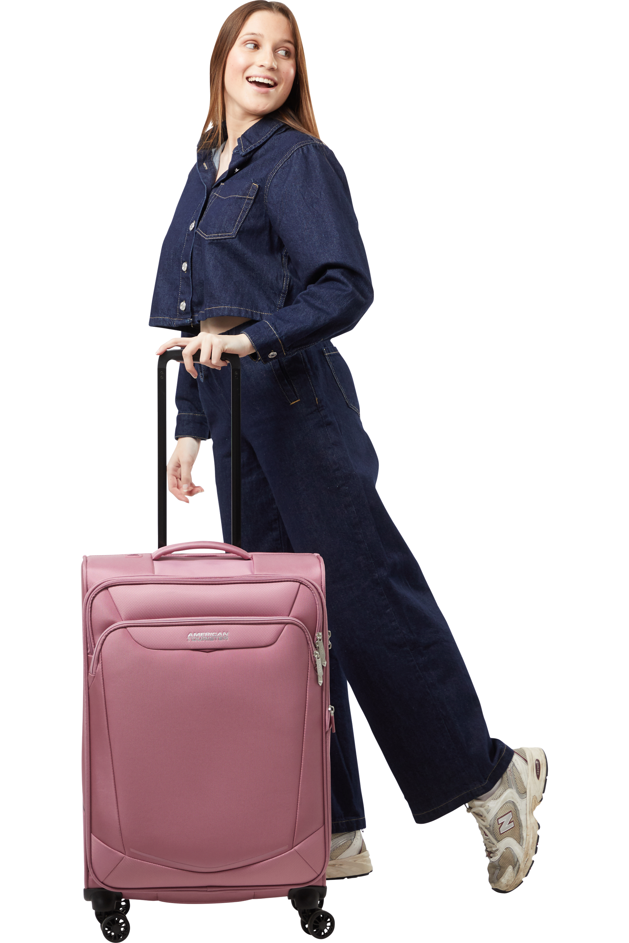 American Tourister SUMMERRIDE Trolley M, Lilas Pink – Produktansicht 5