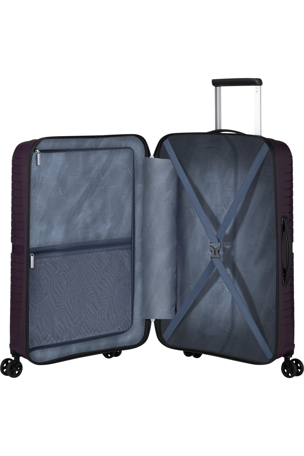 American Tourister AIRCONIC 4w Trolley M, Dark Plum – Produktansicht 3