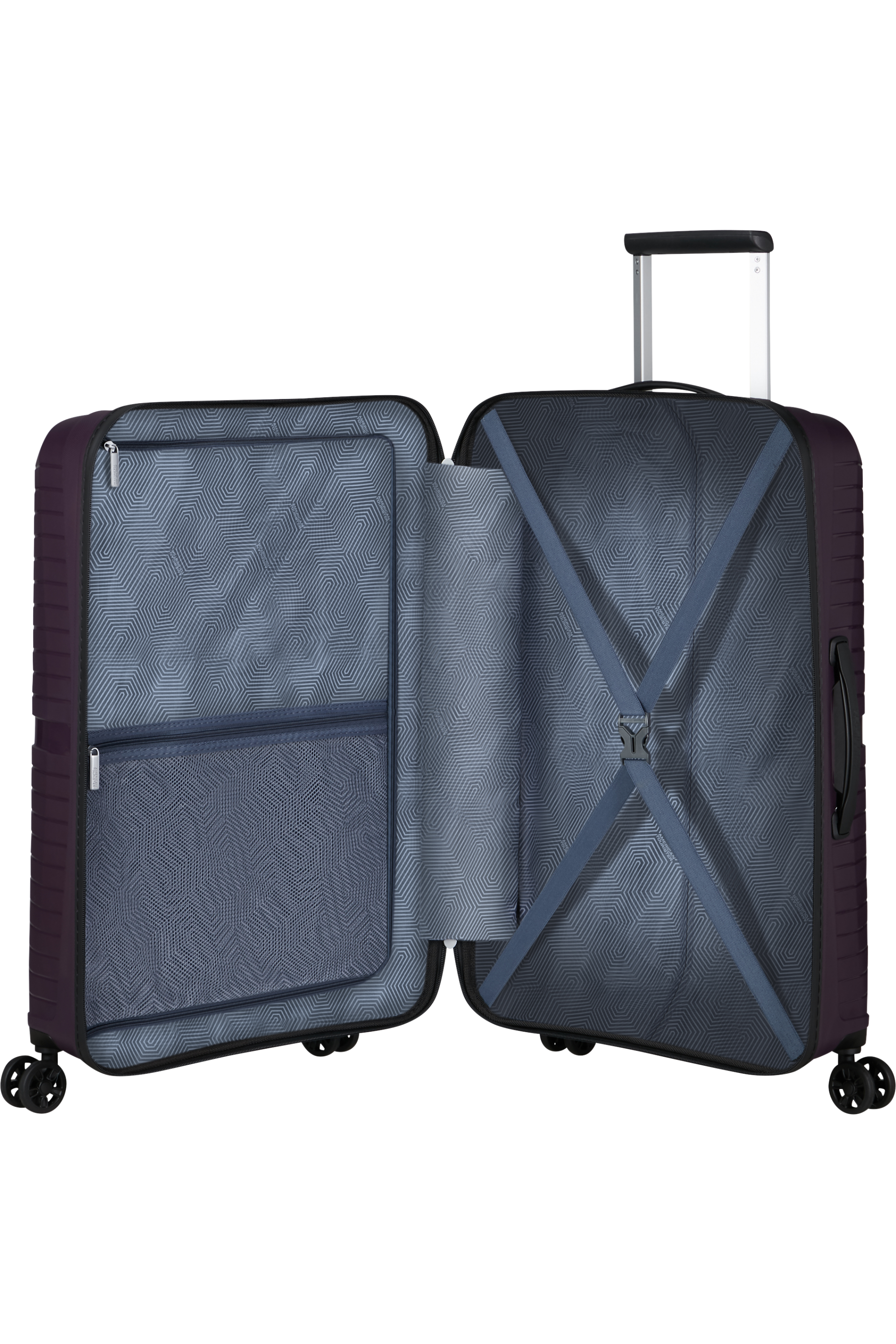American Tourister AIRCONIC 4w Trolley M, Dark Plum – Produktansicht 3