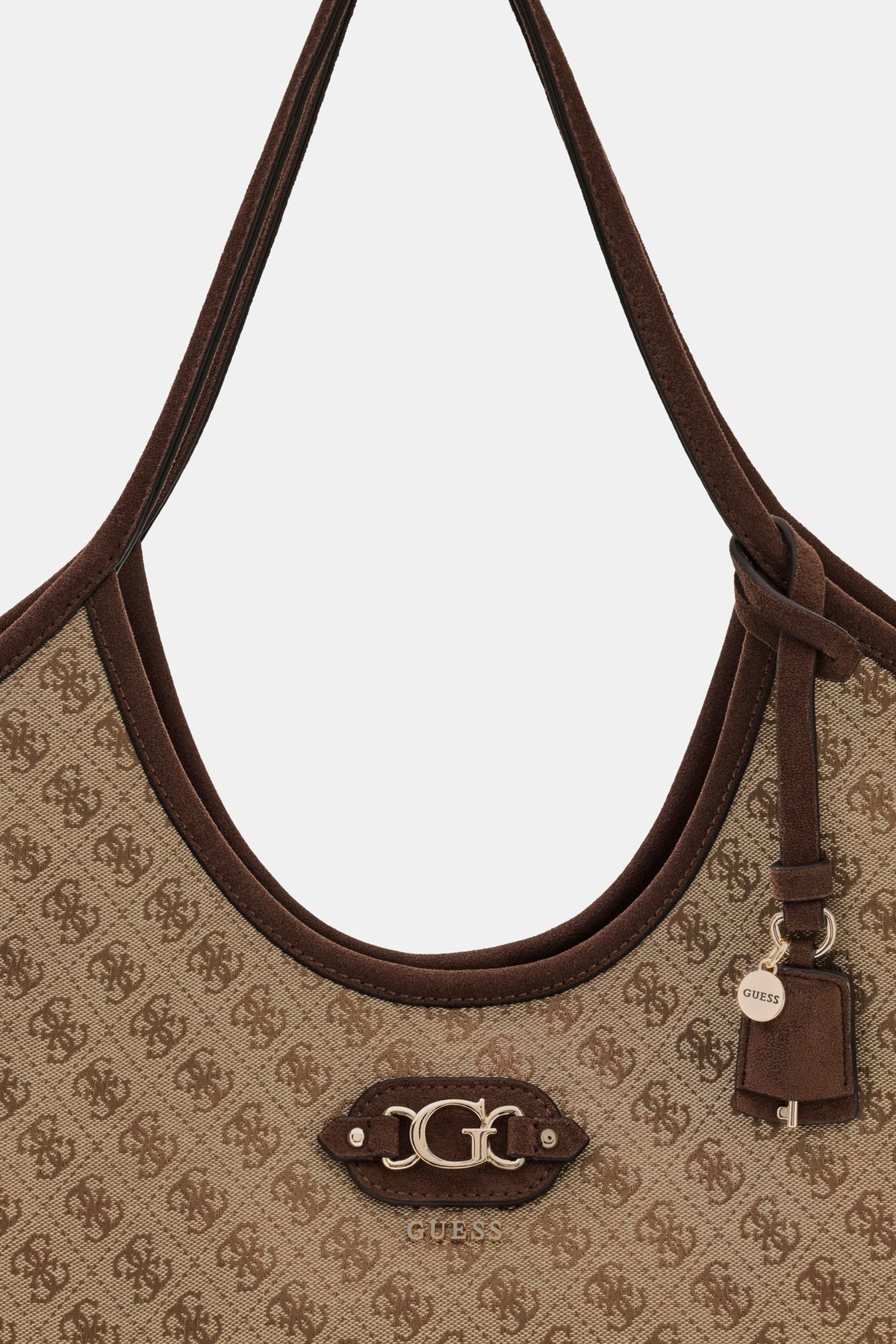 GUESS Accessories GUESS Damen-Shopper Samantha Girlfriend Tote – Latte Logo/Brown LATTE LOGO/BROWN · Bild 9