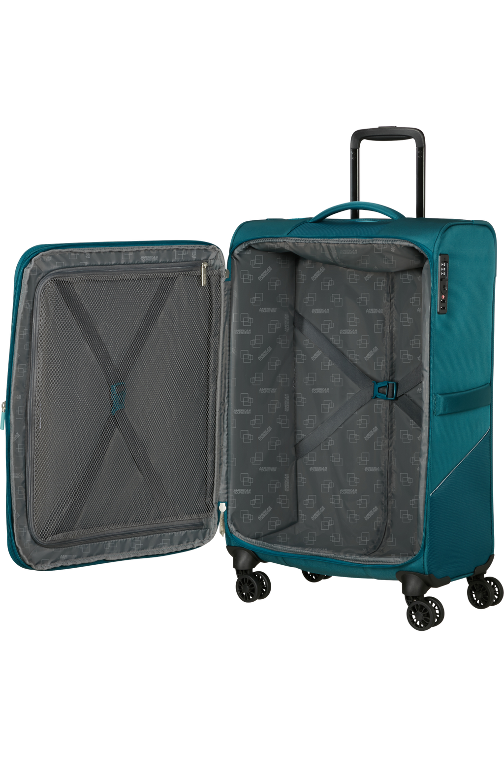 American Tourister SUMMERRIDE Trolley M, Totally Teal – Produktansicht 3