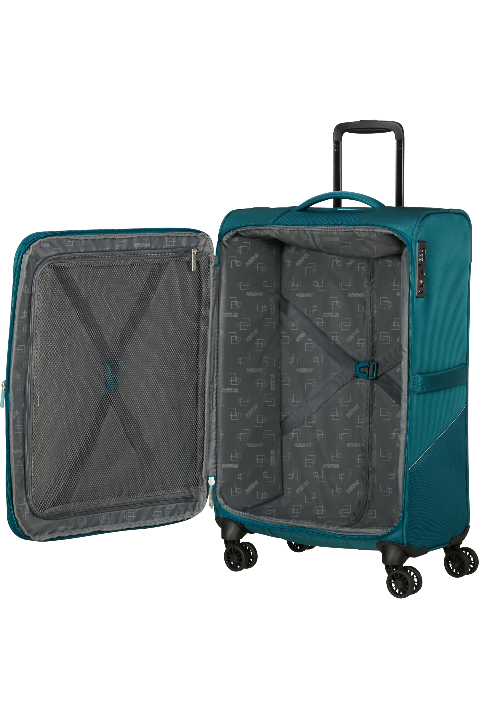 American Tourister SUMMERRIDE Trolley M, Totally Teal – Produktansicht 3