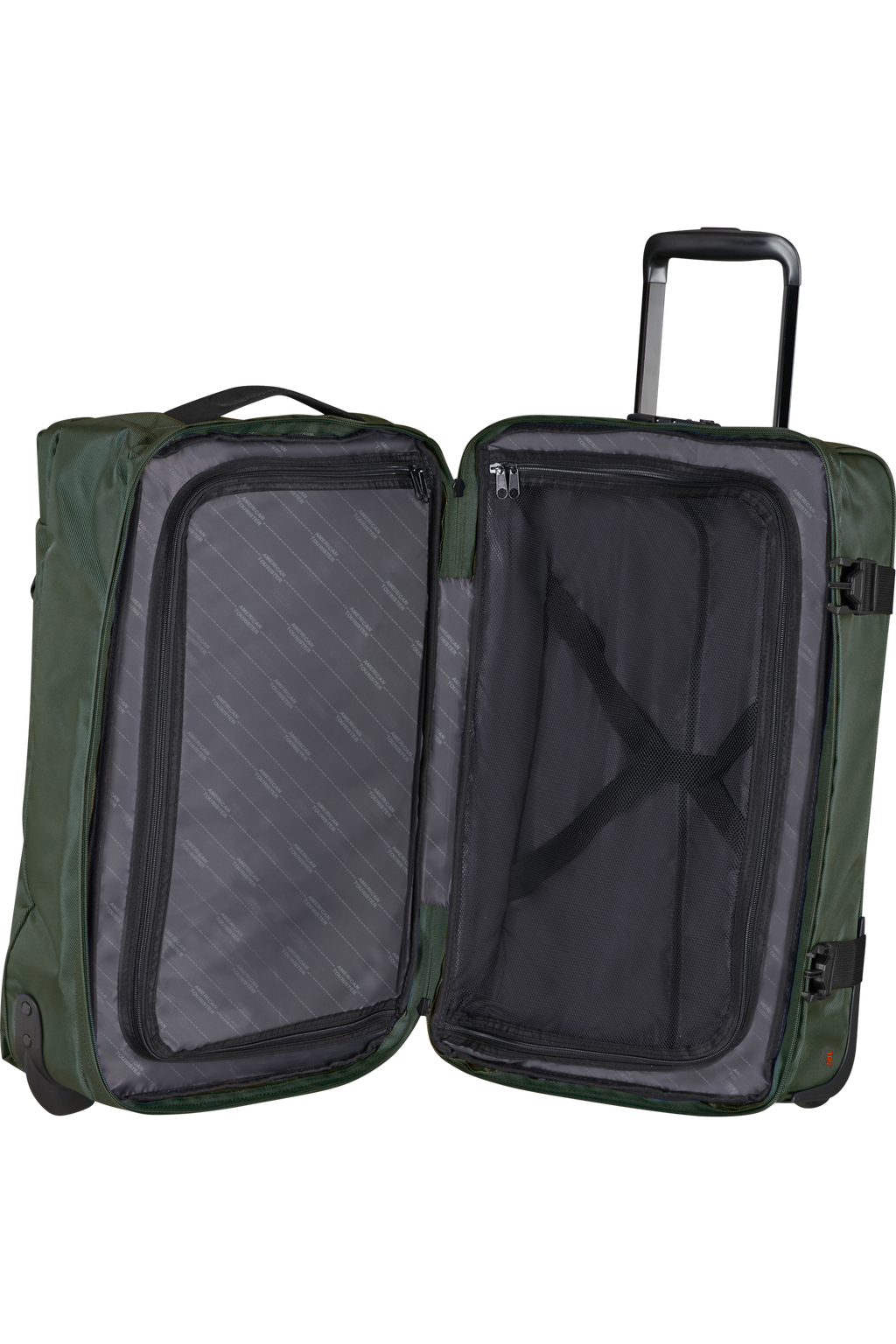 American Tourister URBAN TRACK Rollenreisetasche S, Dark Khaki – Produktansicht 3