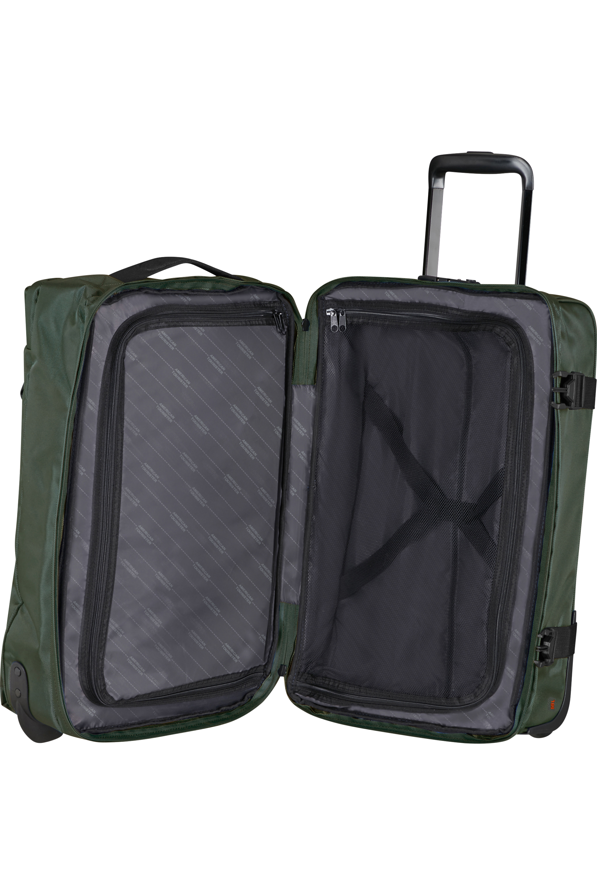 American Tourister URBAN TRACK Rollenreisetasche S, Dark Khaki – Produktansicht 3