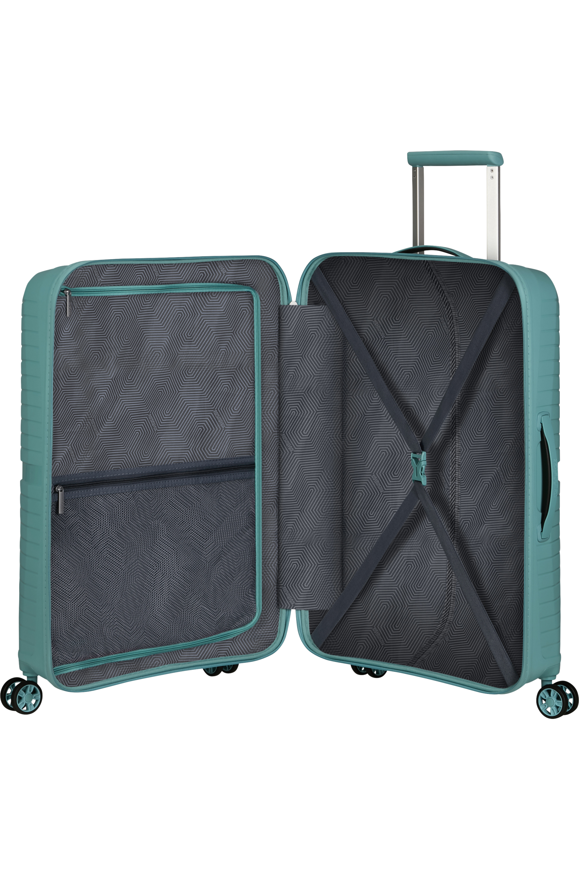 American Tourister AIRCONIC 4w Trolley M, Dusty Turquoise – Produktansicht 3