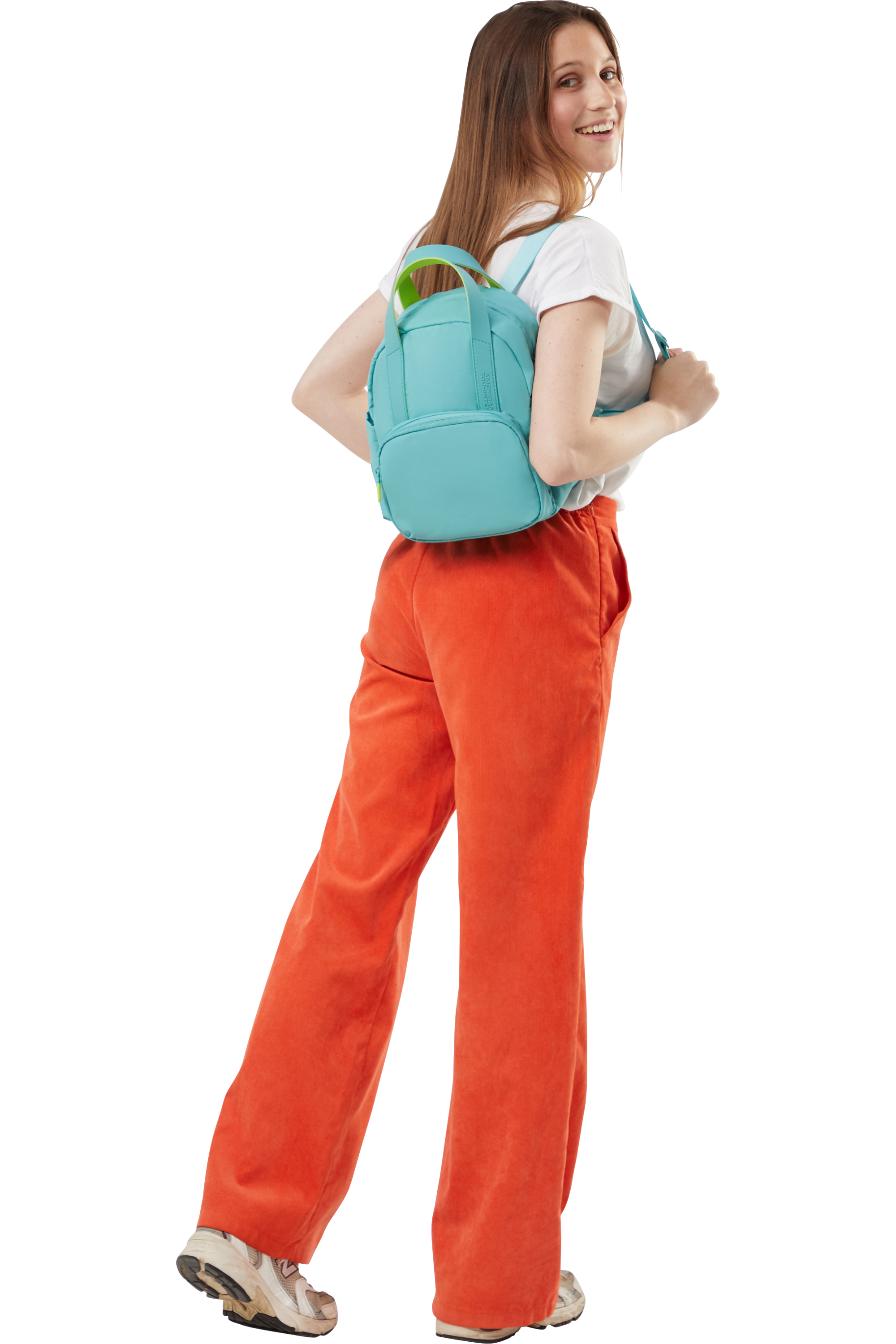 American Tourister PUFFYPOP Rucksack S, Dusty Turquoise – Produktansicht 2