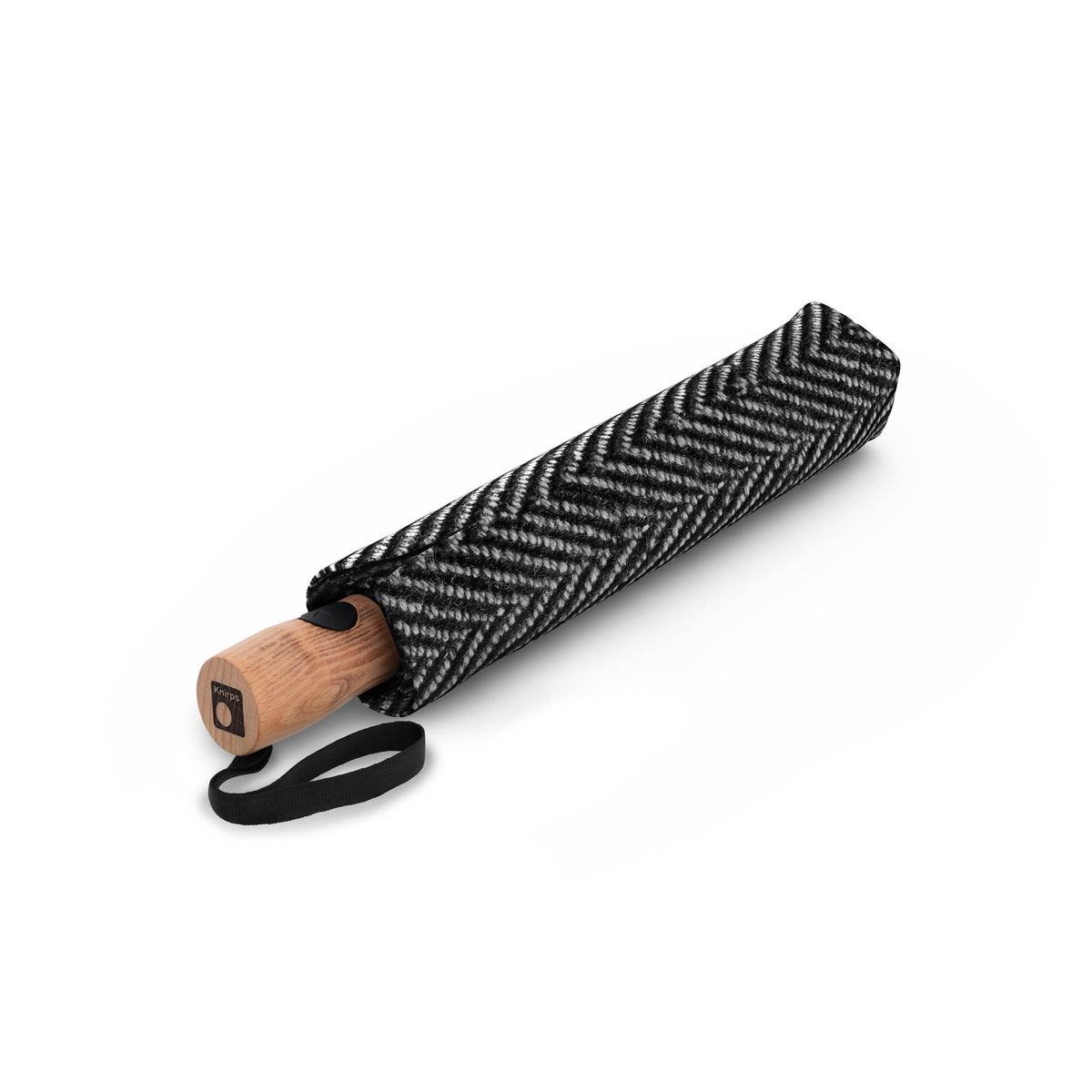 Knirps Taschenschirm TIMBER duomatic – charleston – geschlossen