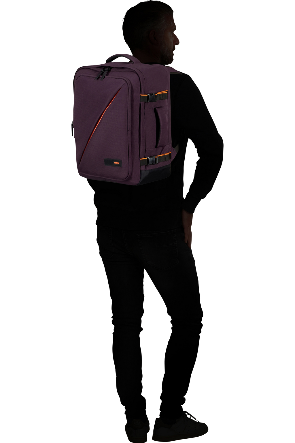 American Tourister TAKE2CABIN Rucksack M, Dark Plum – Produktansicht 2