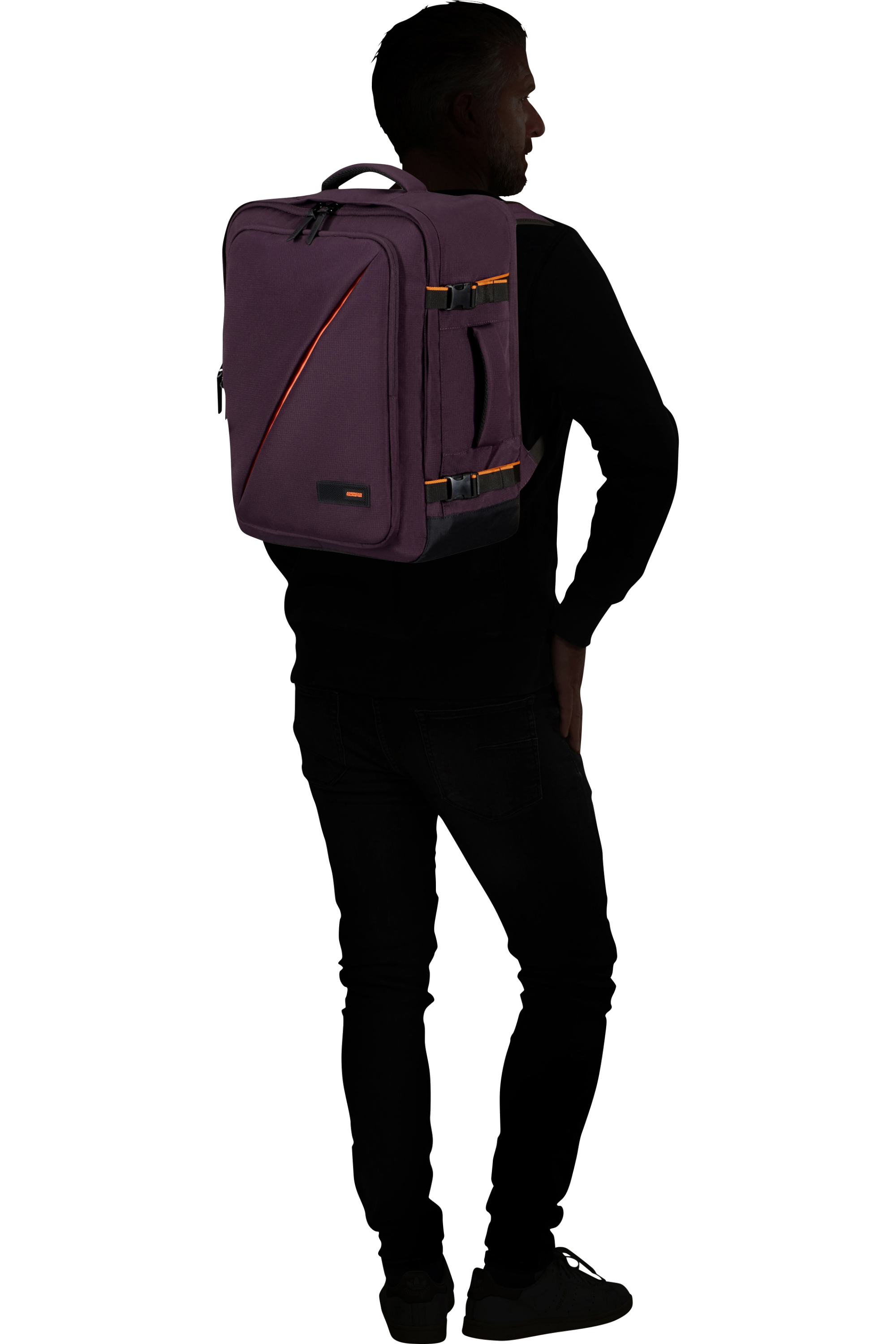 American Tourister TAKE2CABIN Rucksack M, Dark Plum – Produktansicht 2
