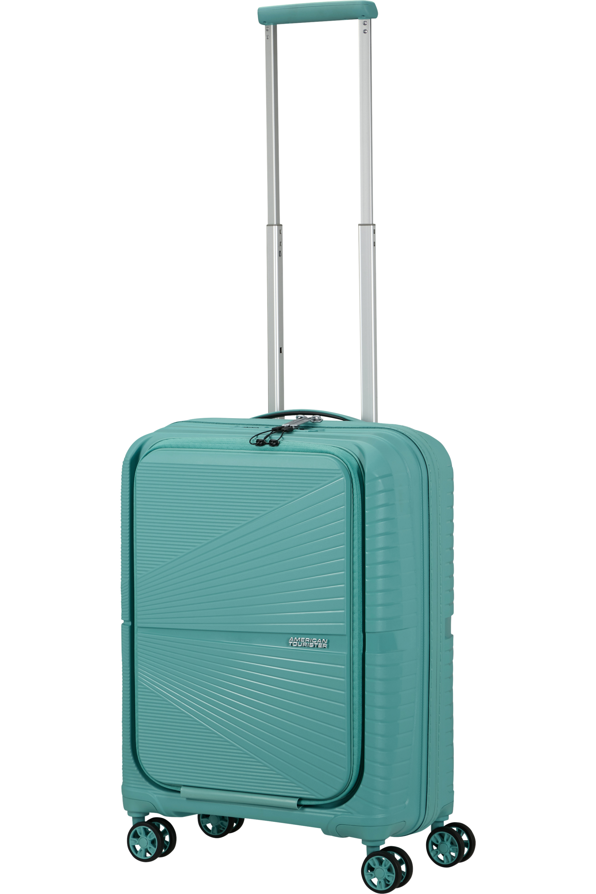 American Tourister AIRCONIC 4w Trolley S Frontloader 15.6", Dusty Turquoise – Produktansicht 7