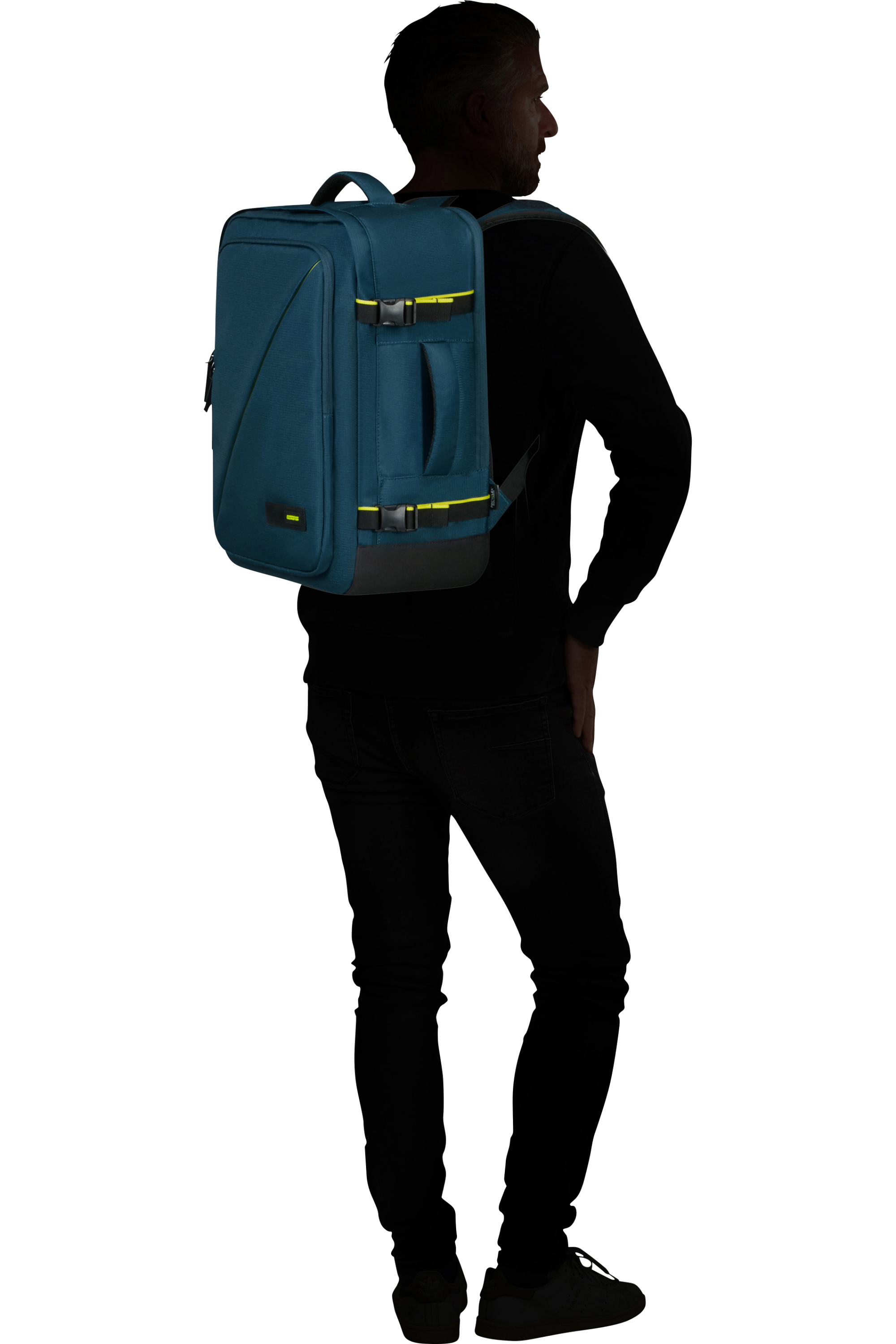 American Tourister TAKE2CABIN Rucksack M, Harbor Blue – Produktansicht 2