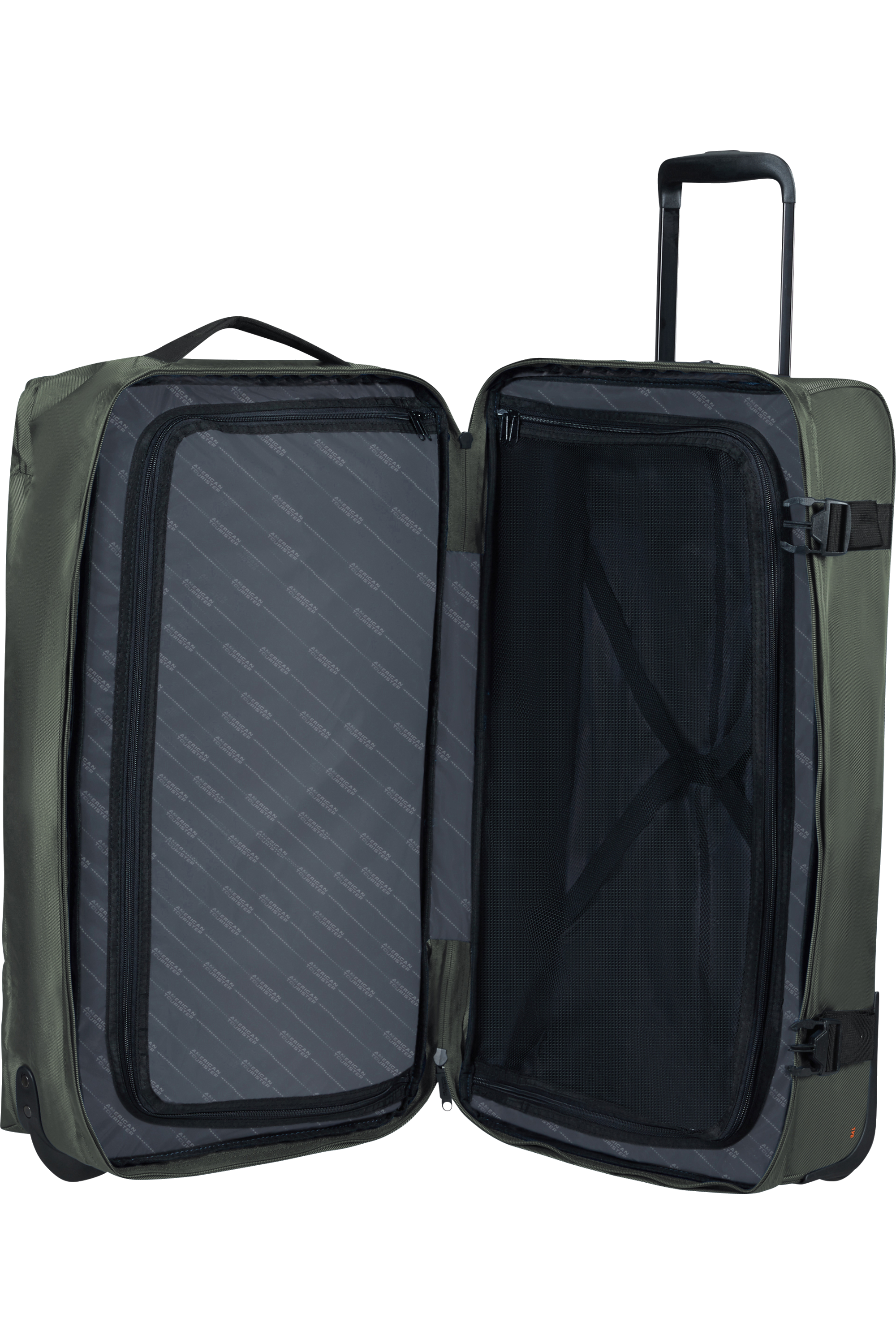 American Tourister URBAN TRACK Rollenreisetasche M, Dark Khaki – Produktansicht 3