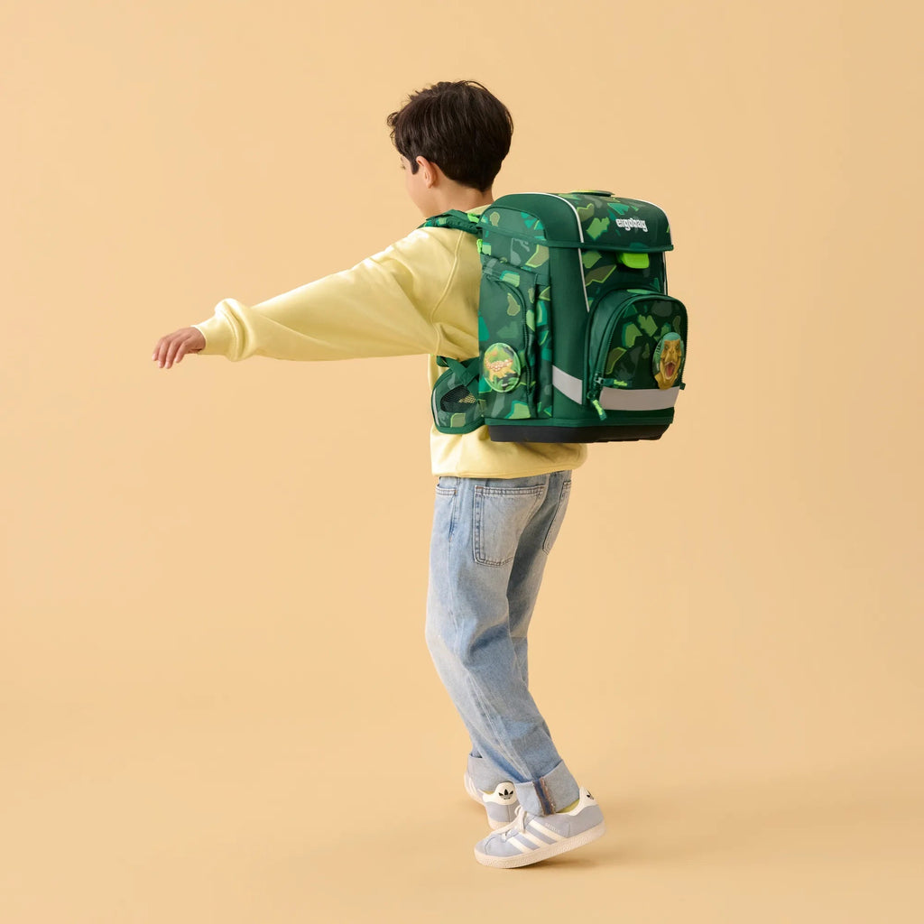 ergobag cubo light Schulranzen-Set – DinosauriBär