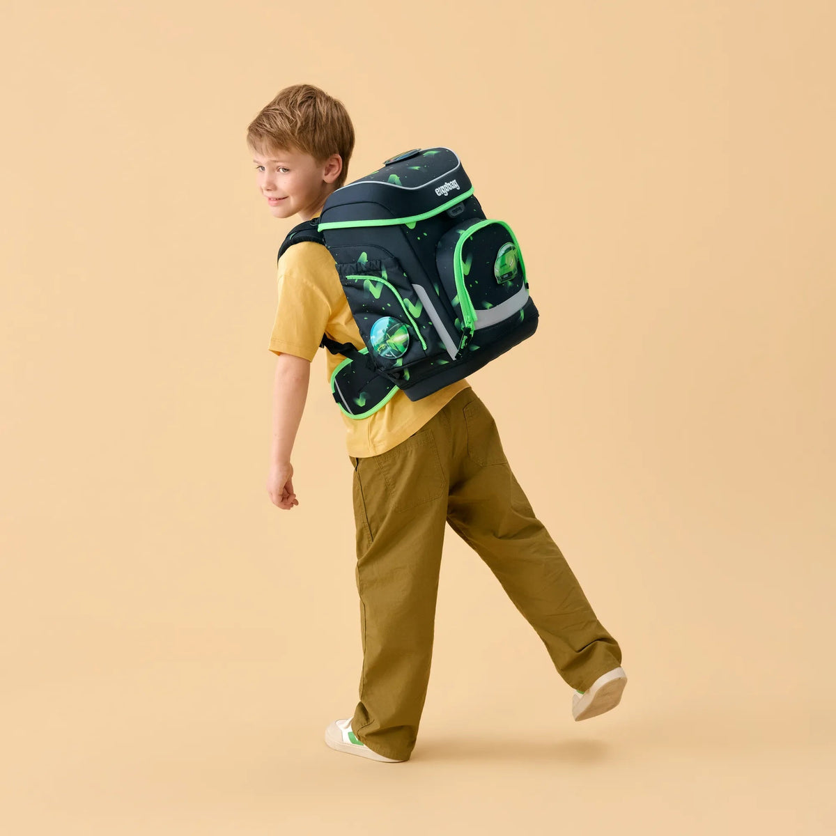 ergobag cubo Schulranzen-Set – Übärholspur