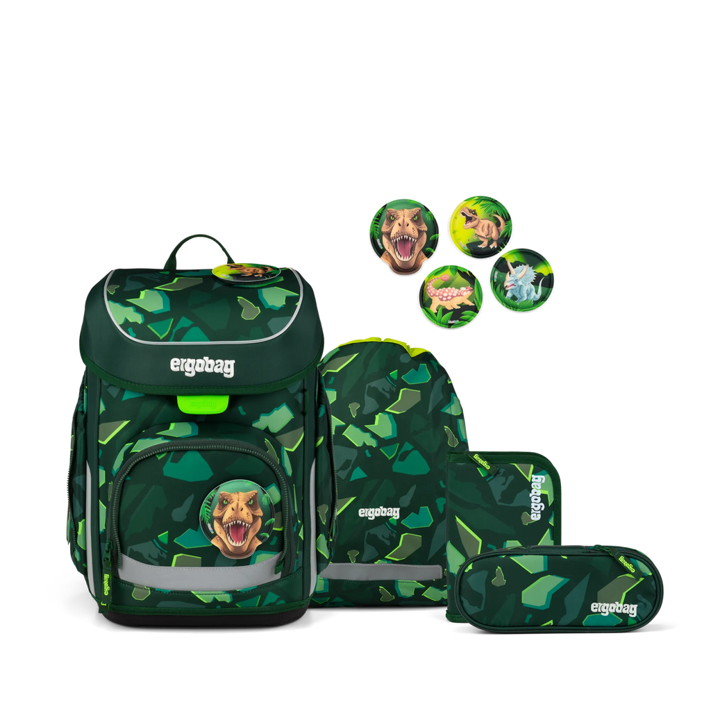 ergobag cubo Schulranzen-Set – DinosauriBär