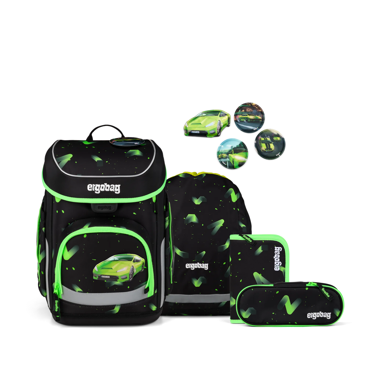 ergobag cubo Schulranzen-Set – Übärholspur