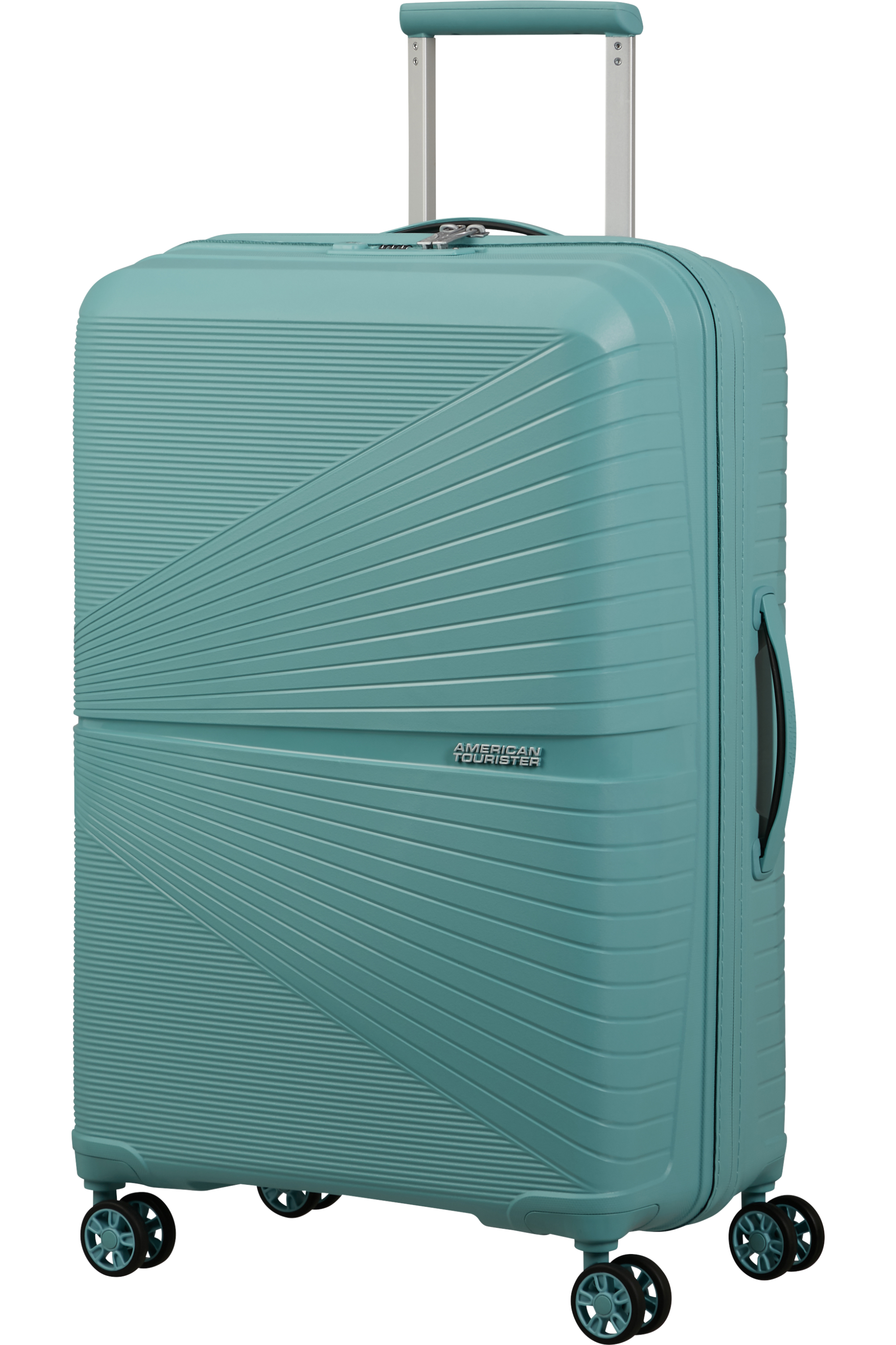 American Tourister AIRCONIC 4w Trolley M, Dusty Turquoise – Produktansicht 2