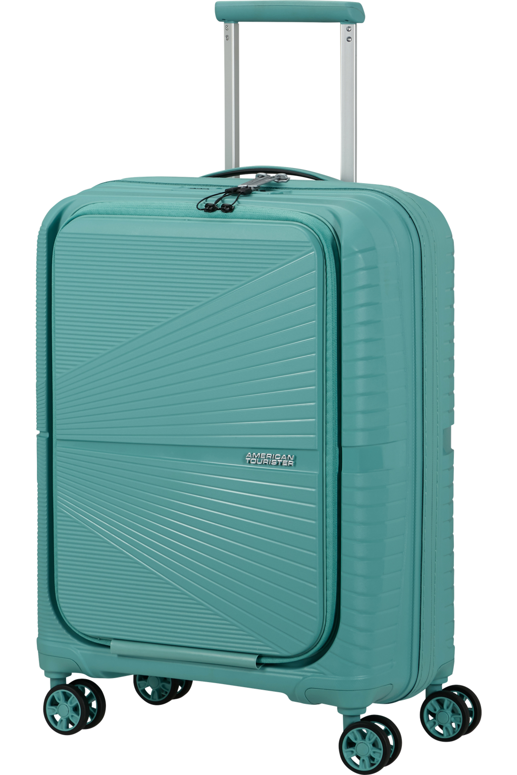 American Tourister AIRCONIC 4w Trolley S Frontloader 15.6", Dusty Turquoise – Produktansicht 2