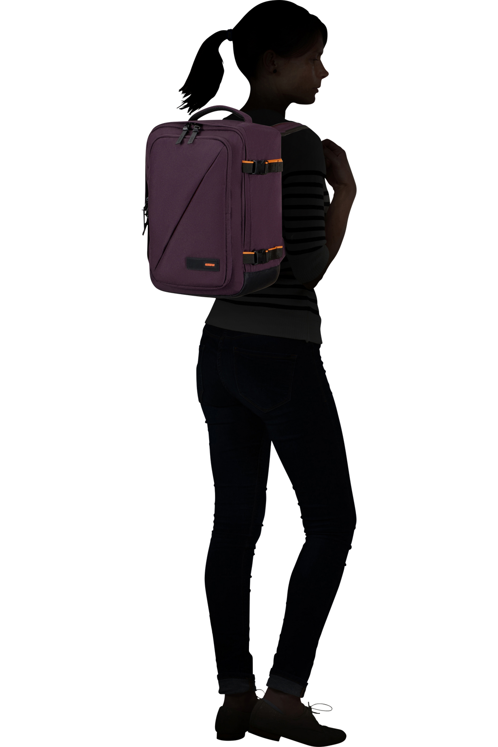 American Tourister TAKE2CABIN Rucksack S, Dark Plum – Produktansicht 2