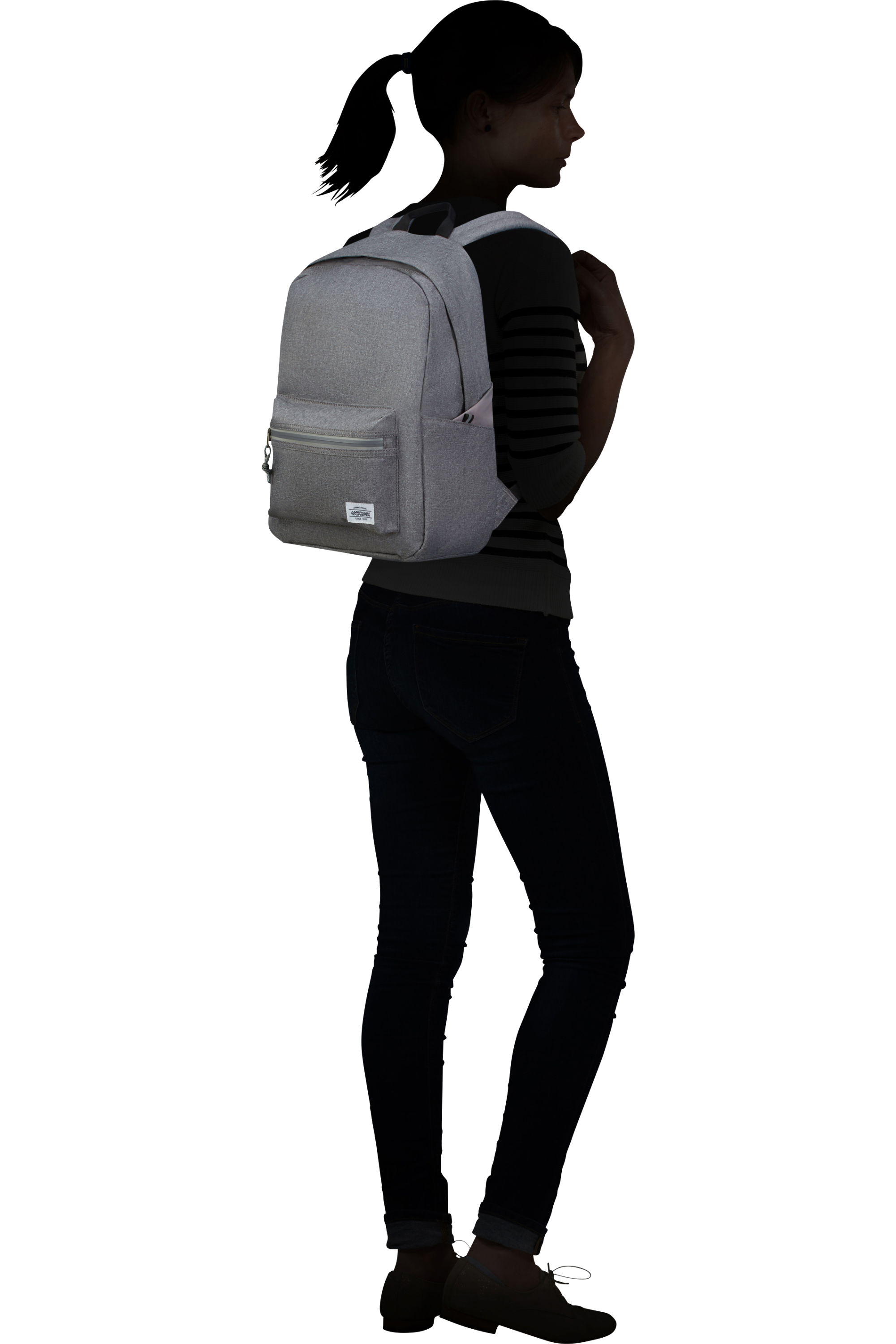 American Tourister BRIGHTUP Rucksack, Grey Melange – Produktansicht 2