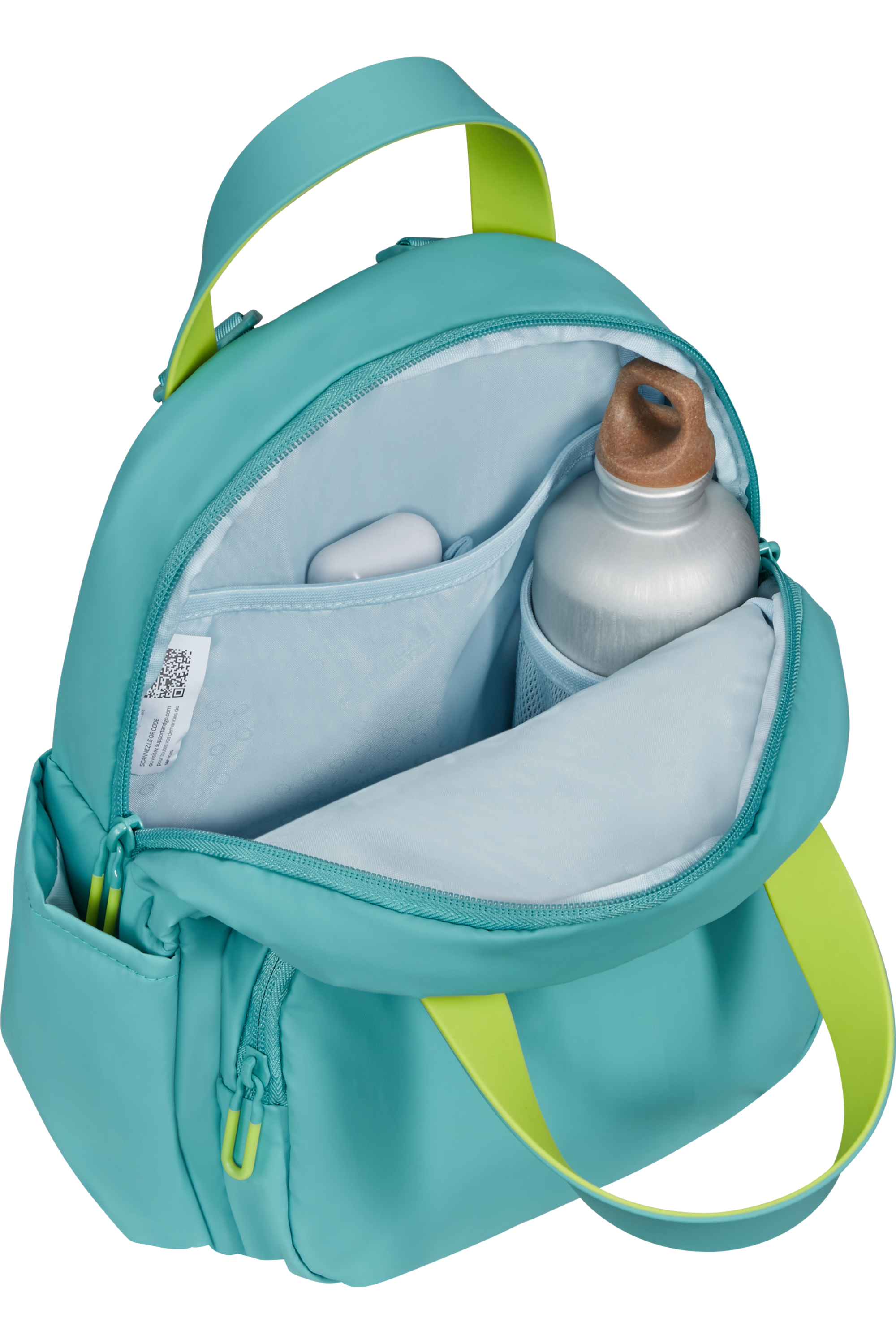 American Tourister PUFFYPOP Rucksack S, Dusty Turquoise – Produktansicht 4