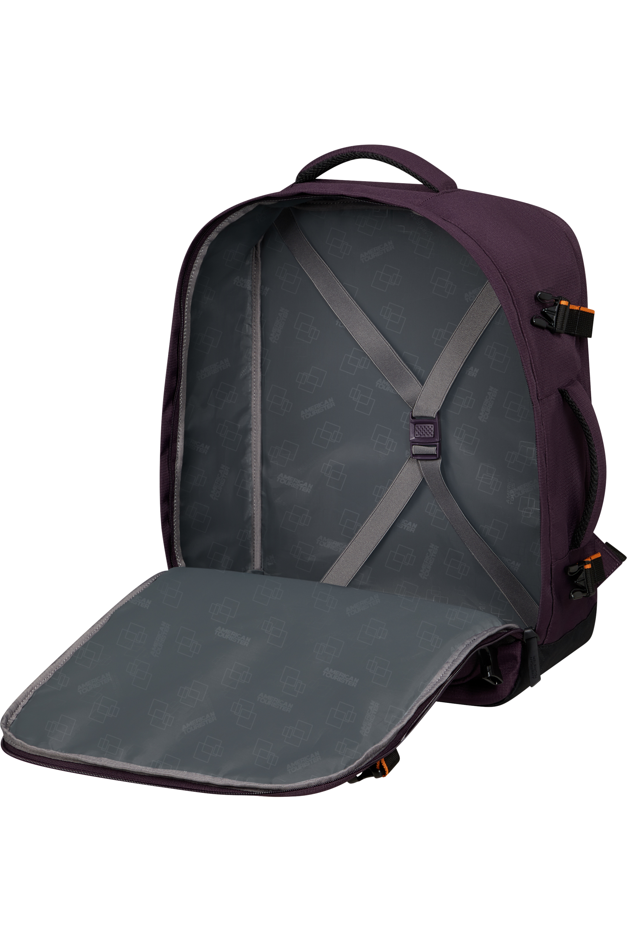 American Tourister TAKE2CABIN Rucksack M, Dark Plum – Produktansicht 4
