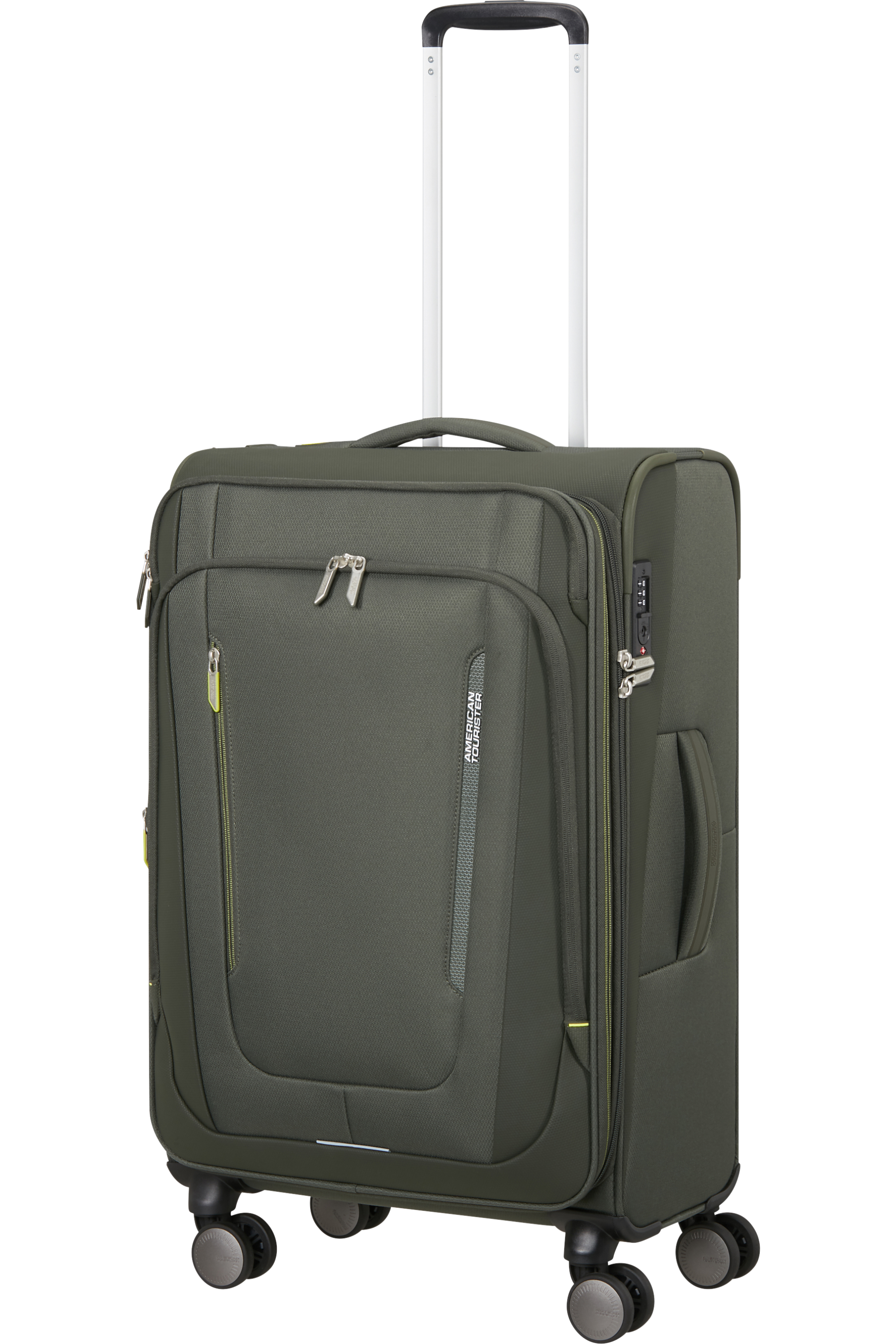American Tourister WANDERLITE Trolley M, Dark Khaki – Produktansicht 6