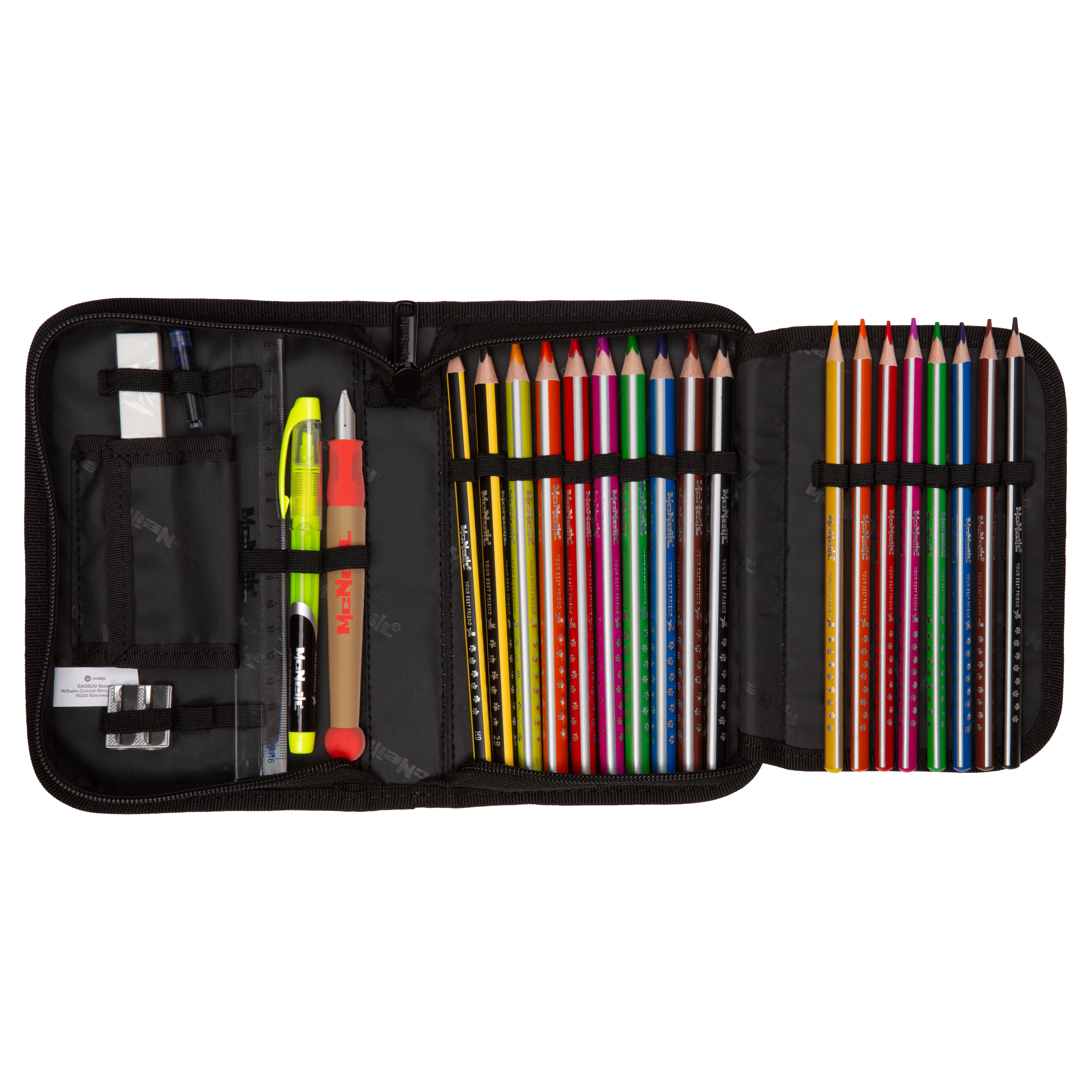 McNeill Perfecto Schulranzen-Set, Gradient Cranberry