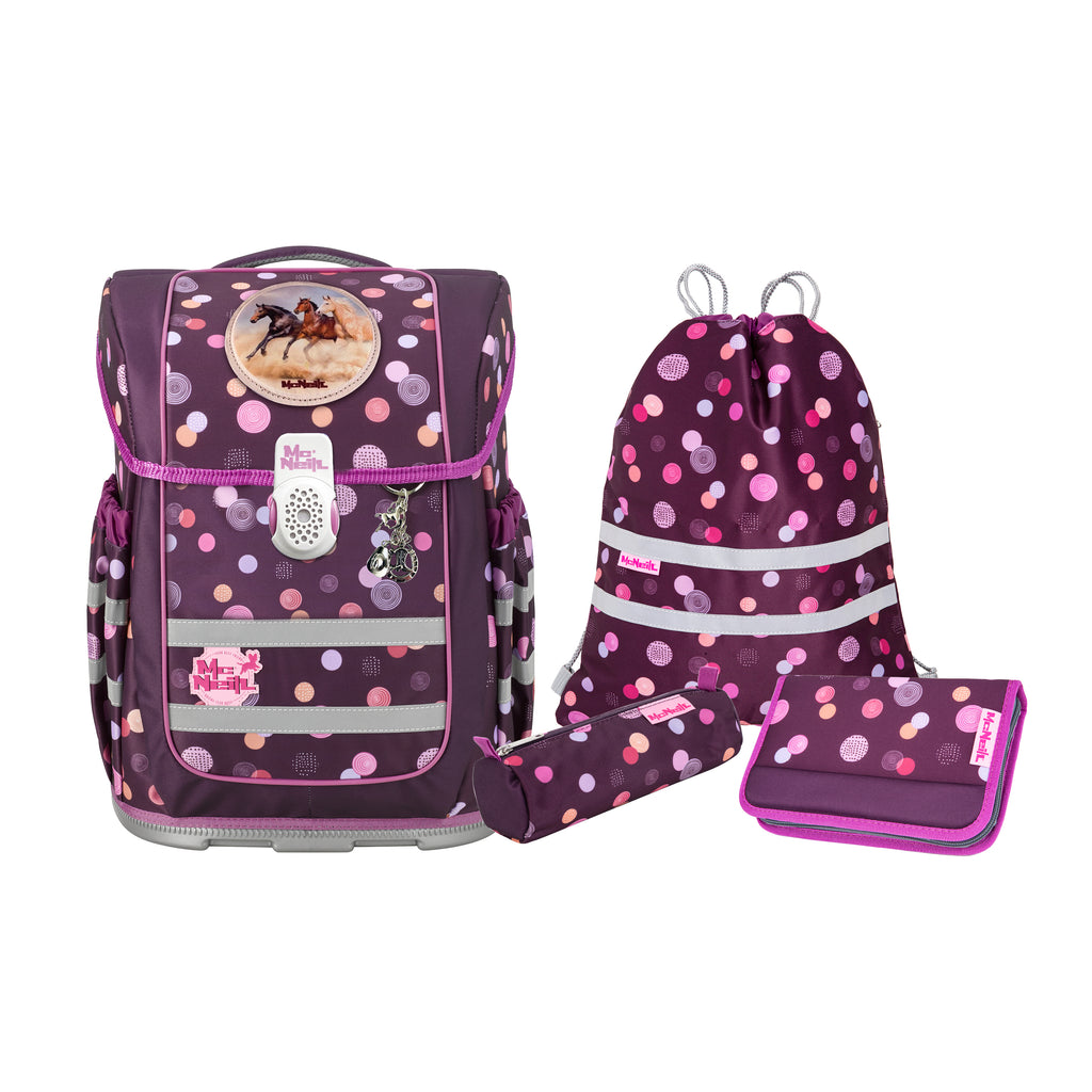 McNeill Compacto Schulranzen-Set, Ruby