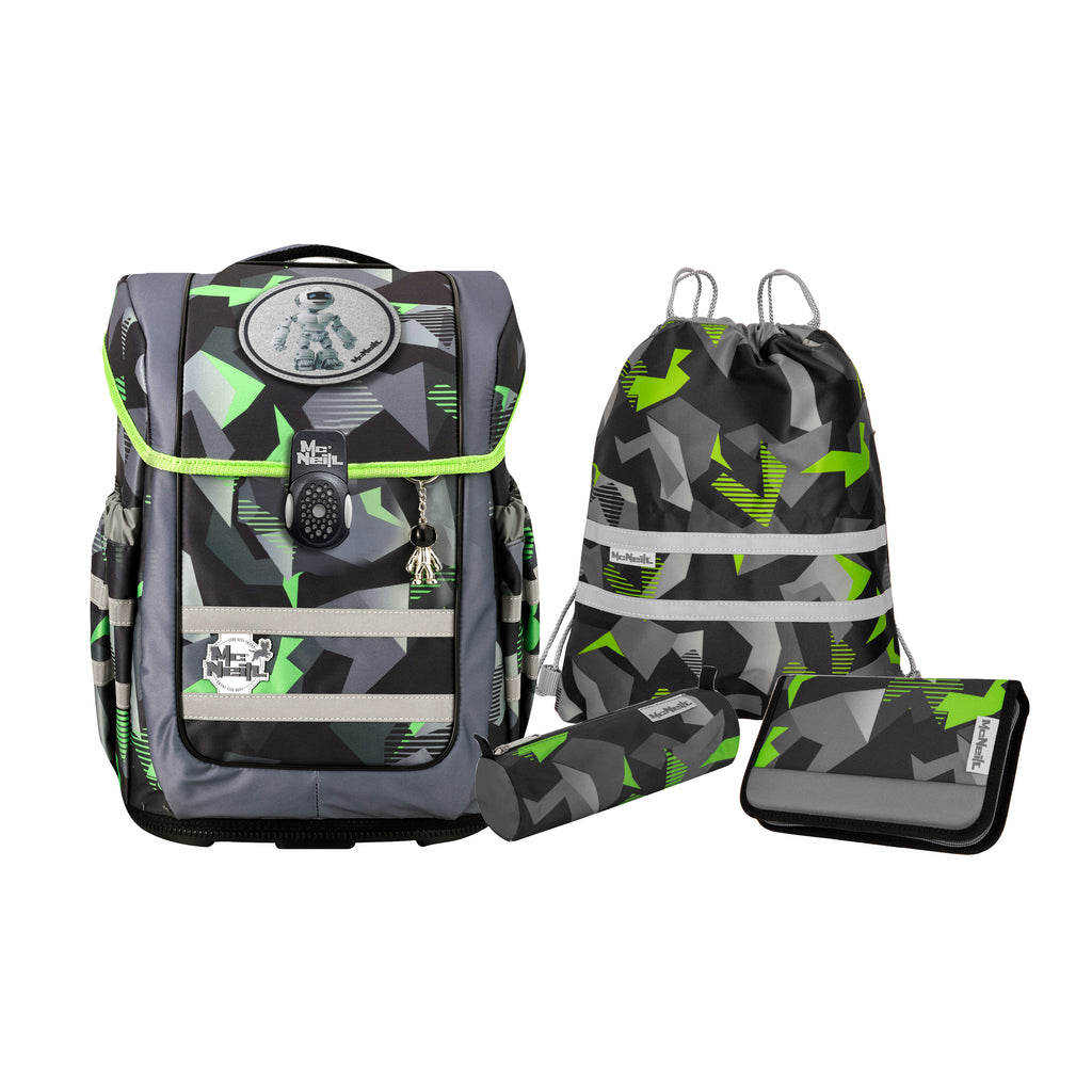 McNeill Compacto Schulranzen-Set, Techno