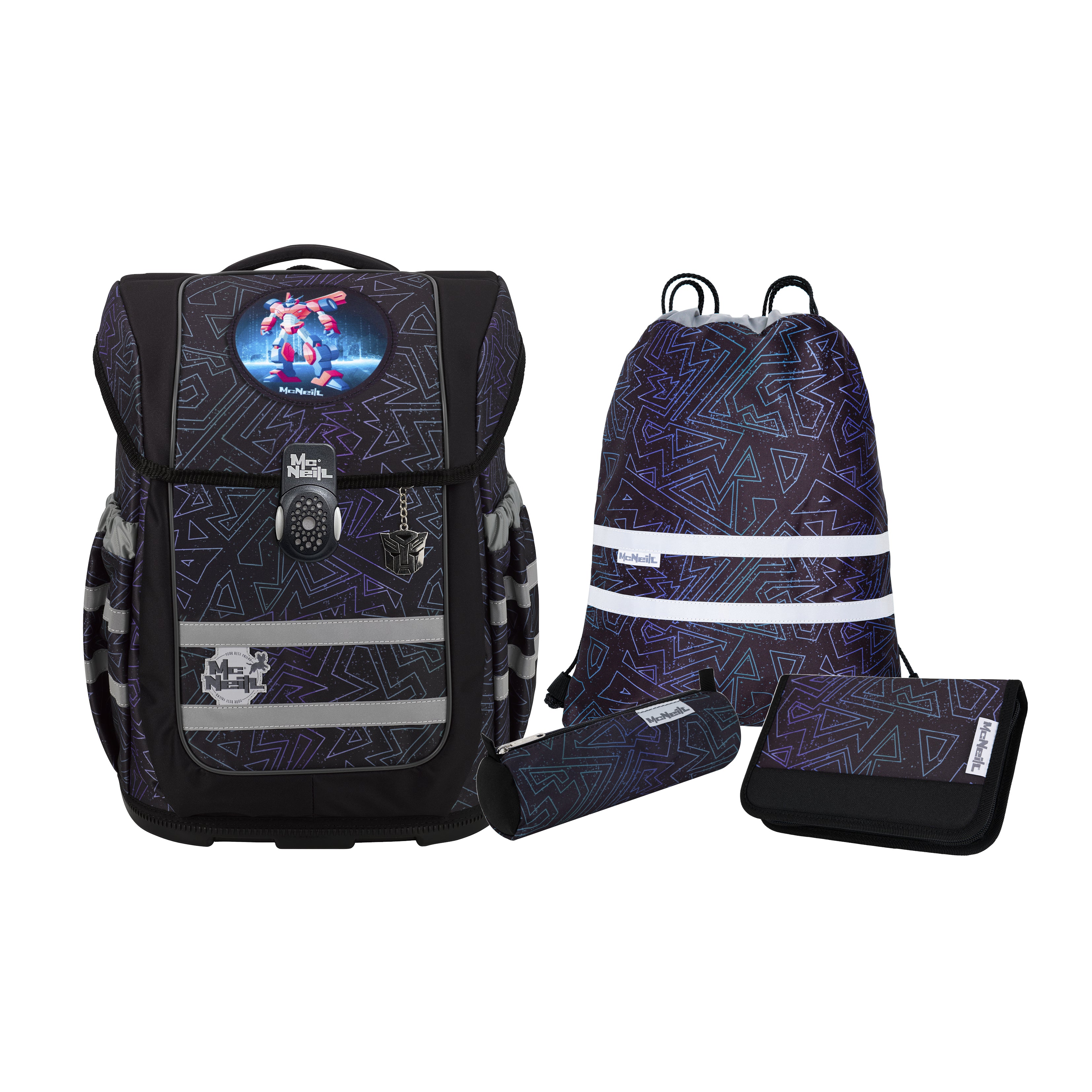 McNeill Compacto Schulranzen-Set, Tron