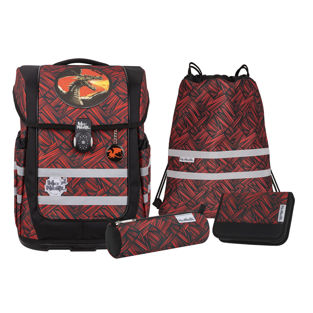 McNeill Compacto Schulranzen-Set, Zack