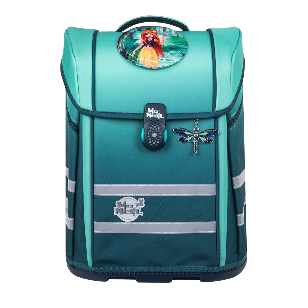 McNeill Perfecto Schulranzen-Set, Gradient Blue Lagoon